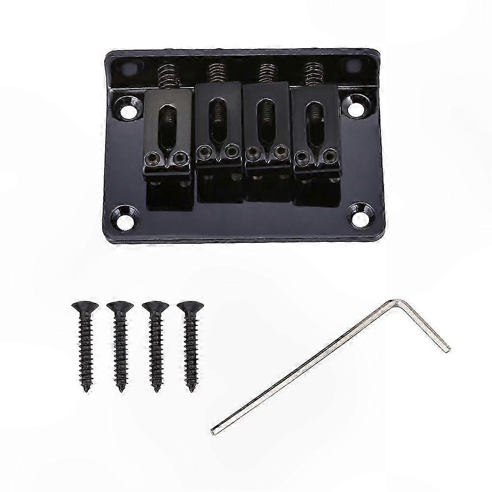 4-String Fixed Bridge for Cigar Box Guitars, Bass, and Ukulele Instruments