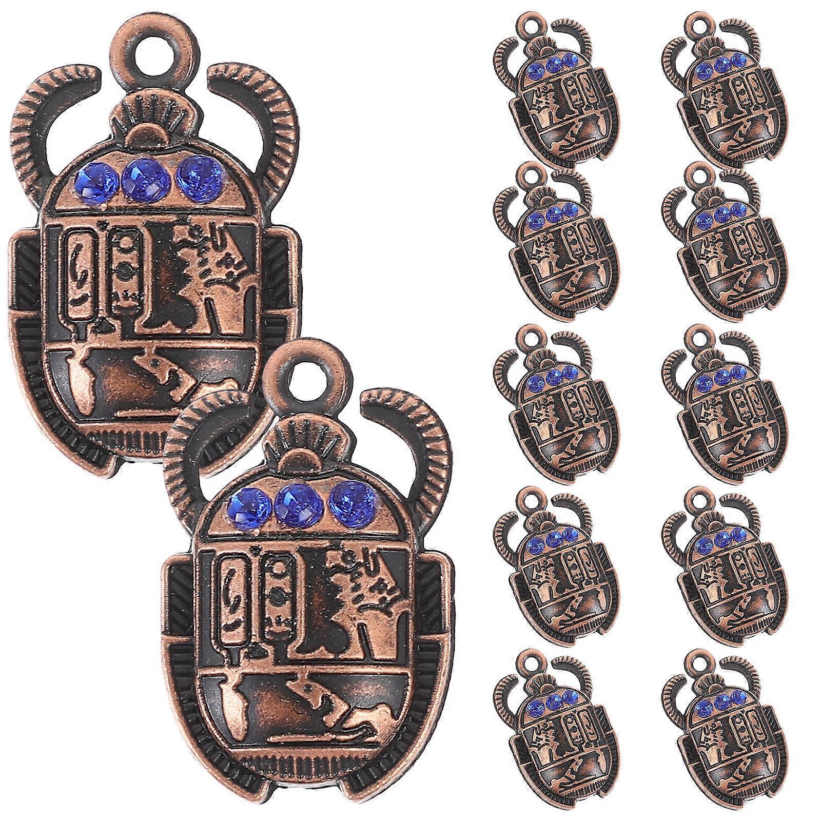 Antique Beetle Shape Jewelry Making Charms 60Pcs Size 0.3X1.6X2.6CM For Various Special Events Crafting Unique Earrings And Key Chains