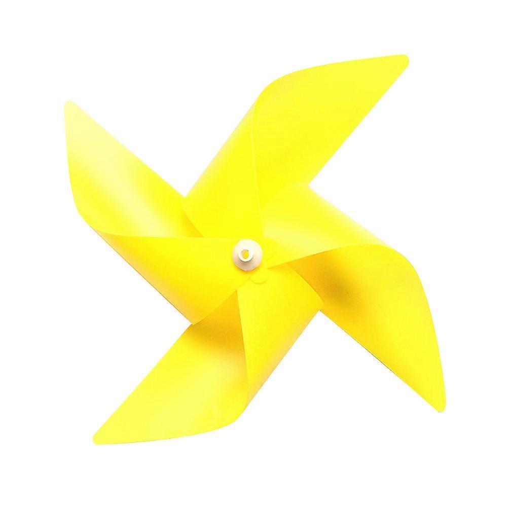 Plastic Windmill Wind Spinner for Lawn Decoration 30Pcs Yellow Collection
