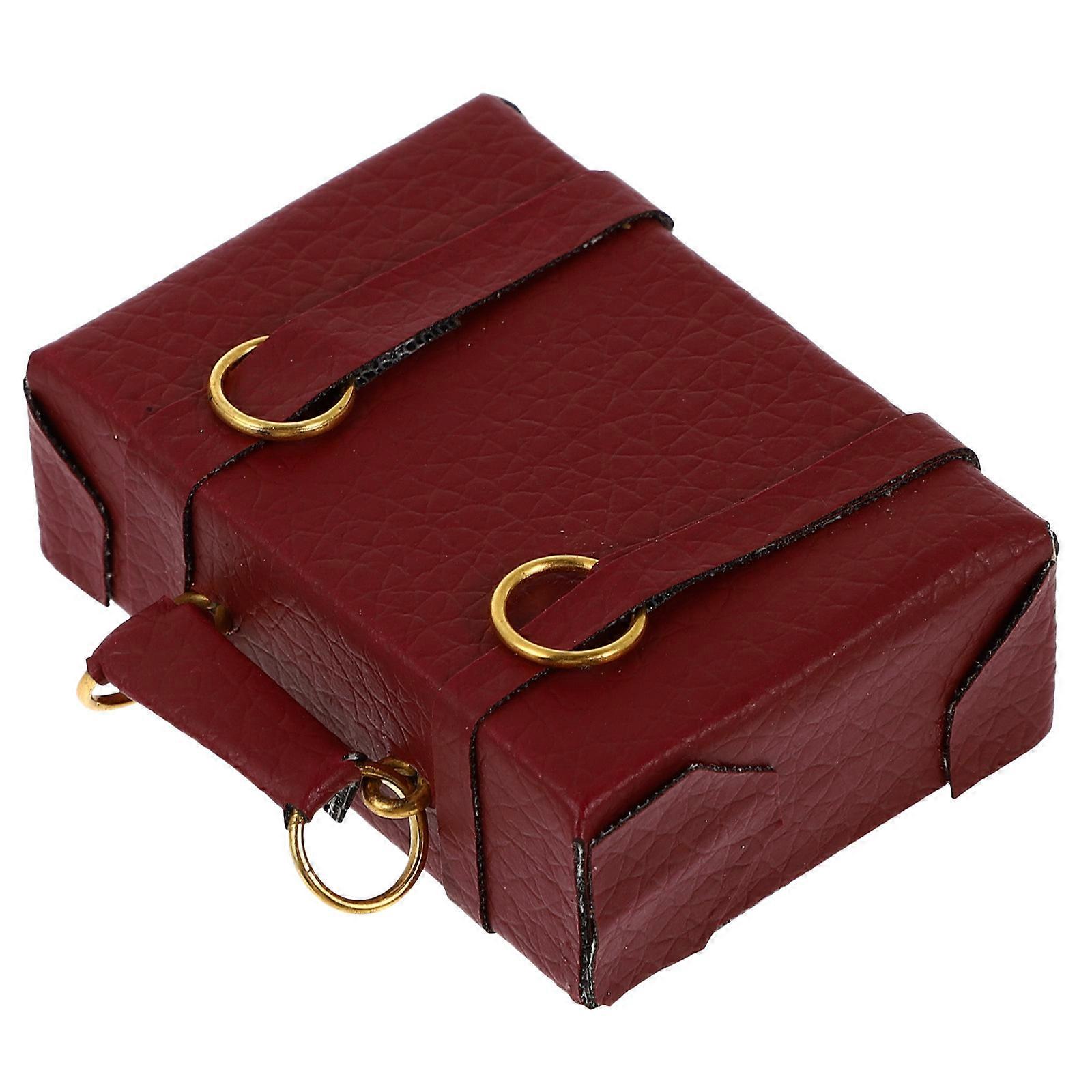 Miniature Suitcase Mini House Accessories for Decor 2Pcs Set