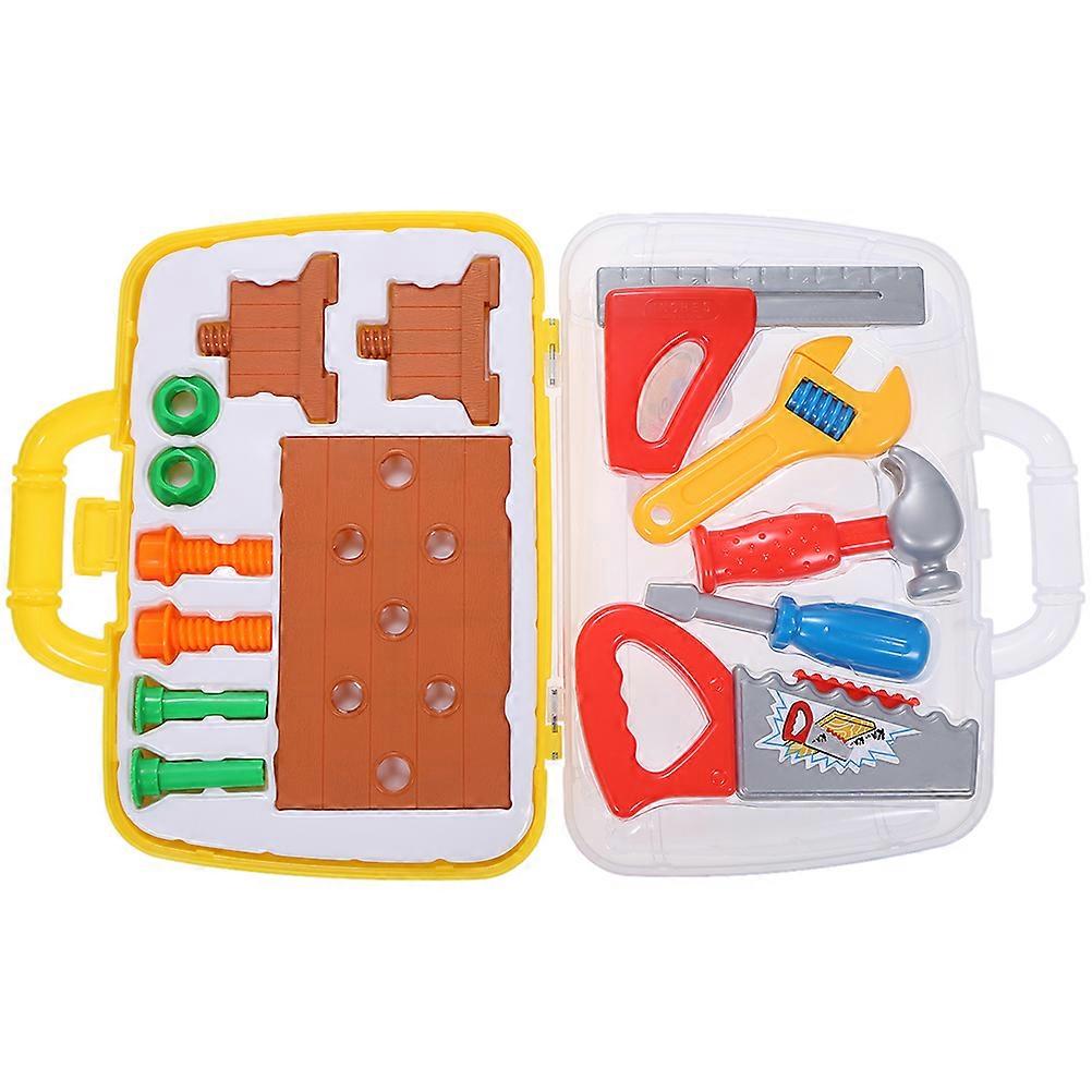 Plastic Tool Box Kid Toy Tool Set for Playing 1Set Construction Pretend Play Accessory