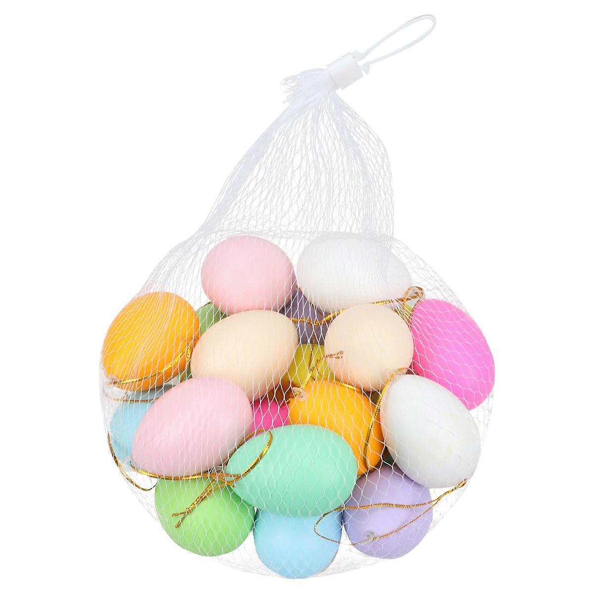Hangable Easter Eggs Artificial Eggs for Kids DIY Painting 80Pcs