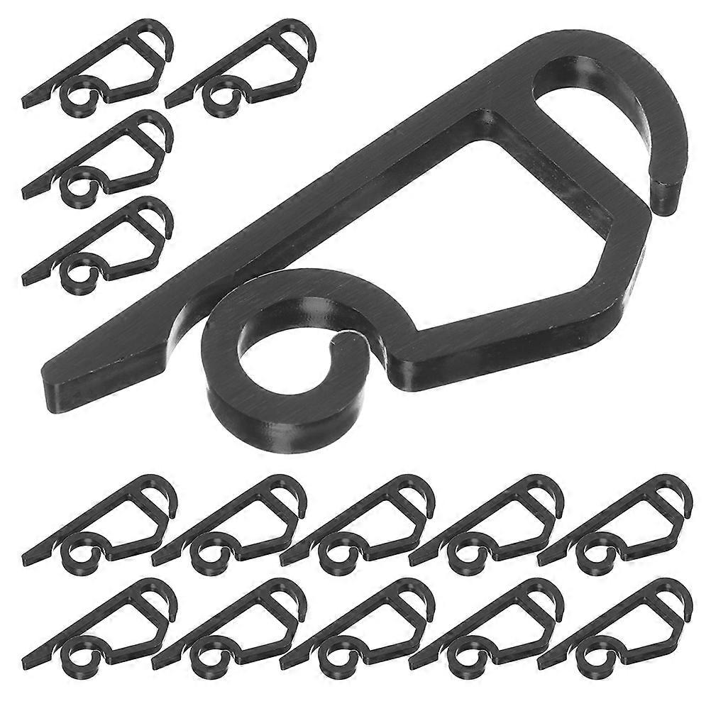Seasonal Lighting Hooks Black Clips for 300Pcs Outdoor String Lights