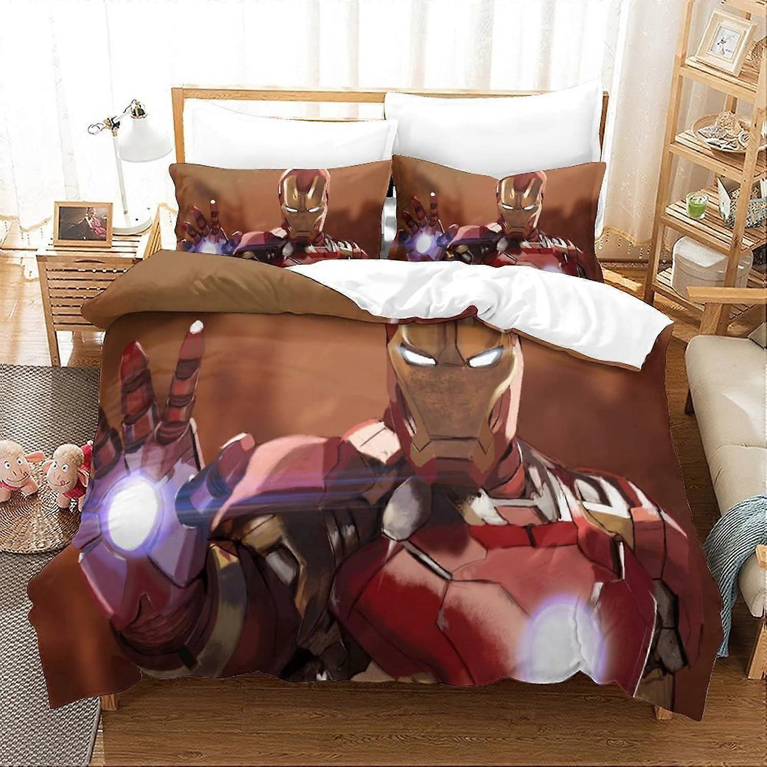 xzz797 Duvet Cover Iron Man Movie Poster Duvet Cover 140X200CM