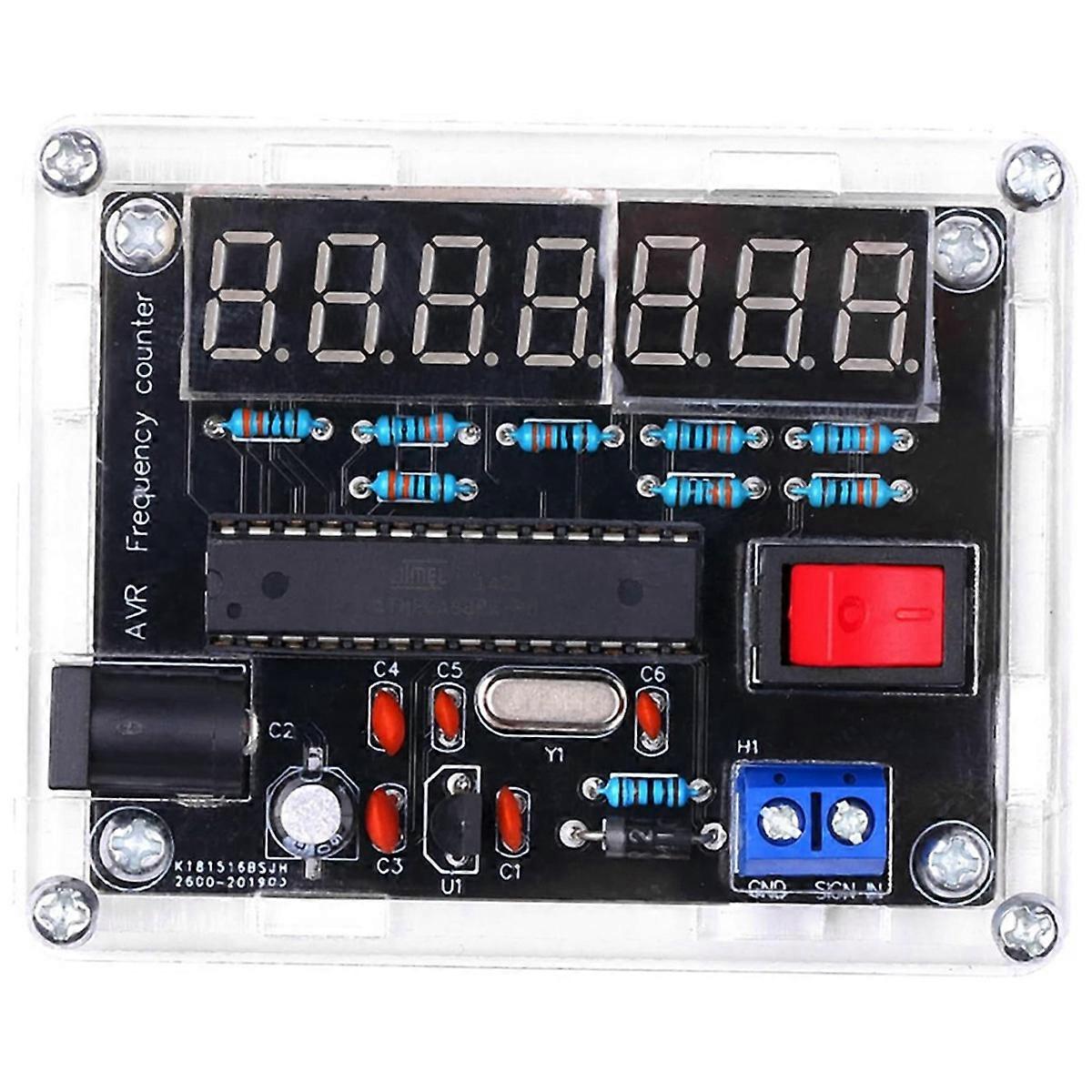 Frequenzmesser, 10MHz Frequenzmesser DIY Kit Frequenzzähler AVR Frequenz mit Shell Counter 0.0