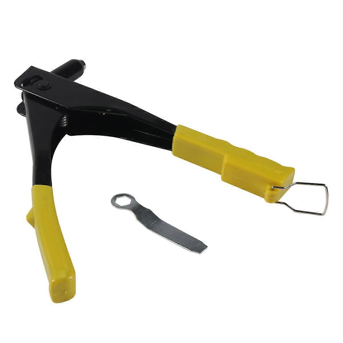 Heavy Duty Riveter Riveting Machine with 4 Rivet Machine Nozzles and 1 Wrench Hand Tools Rivet Nut T