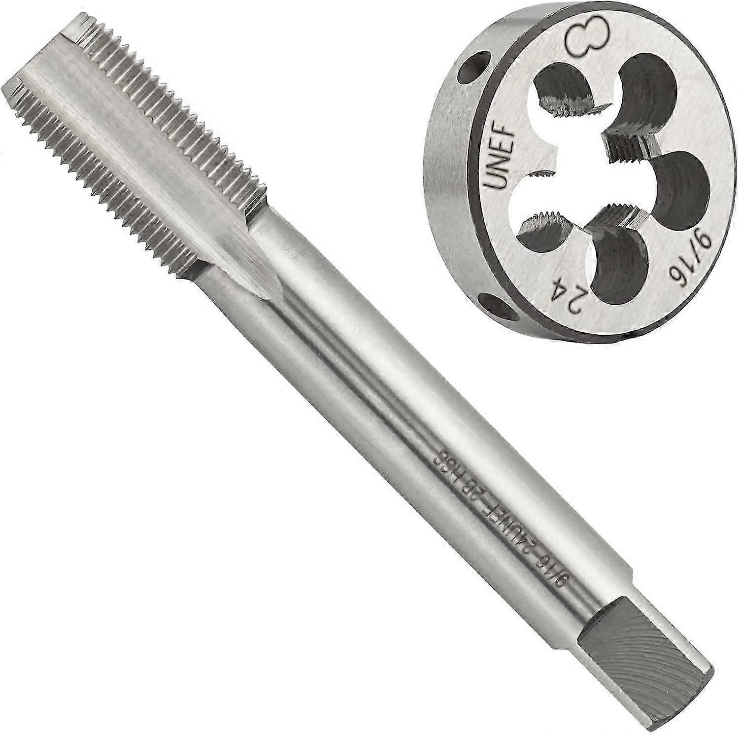 UNEF HSS 9/16-24 Tap and Die Set - UNEF 9/16-24 Machine Thread and Right Hand