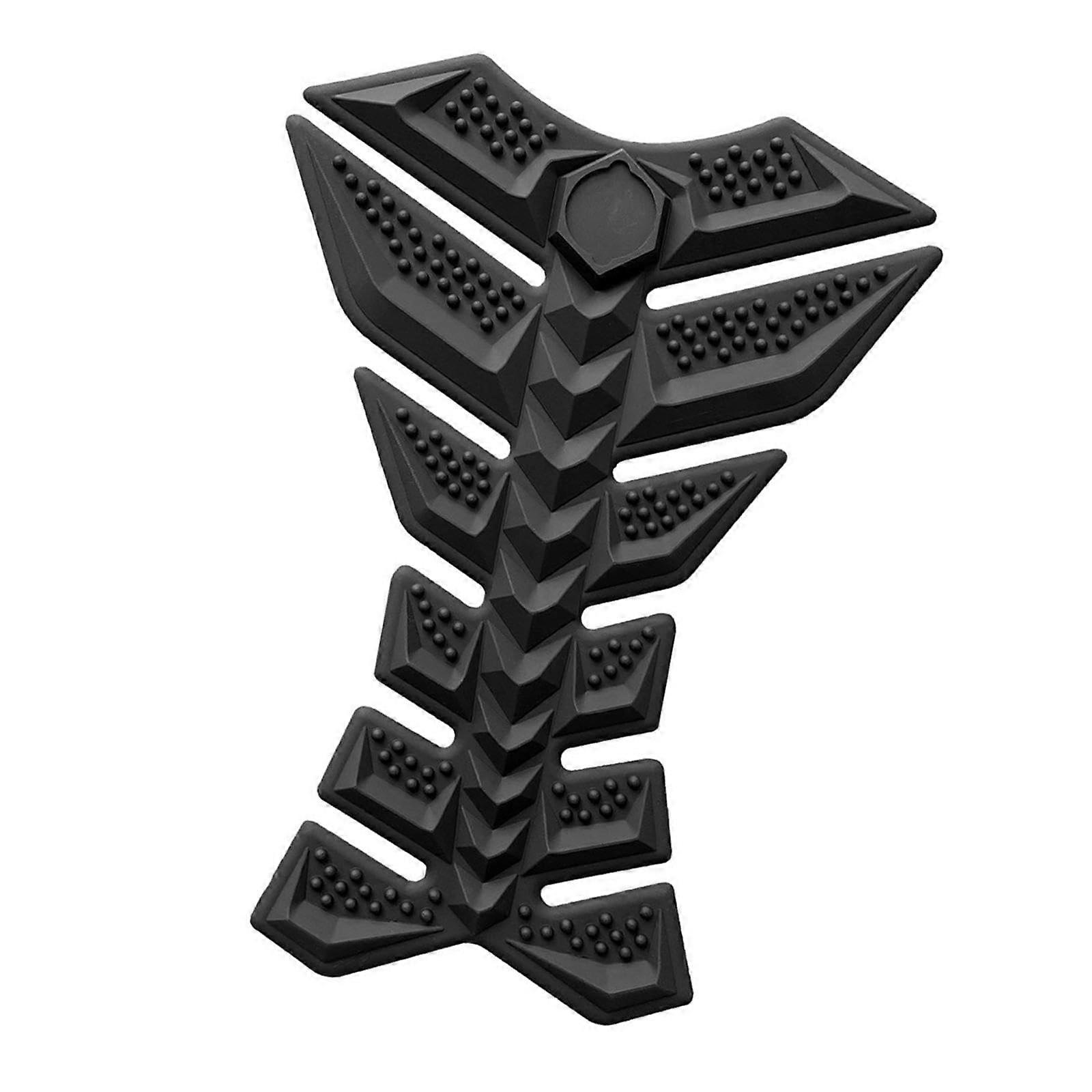 Motorcycle Gas Tank Sticker Tank Decal 3D Durable Bone Design Protector Black