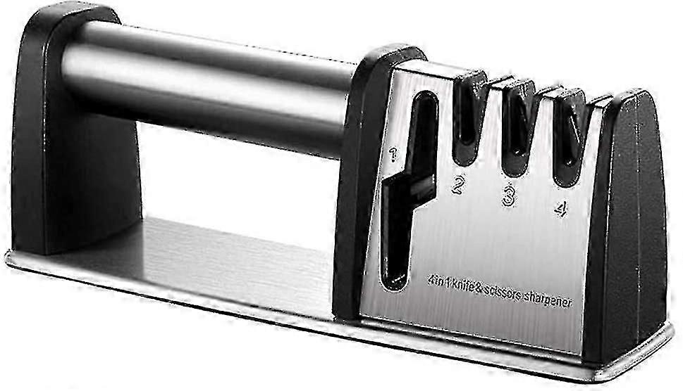 Professional Knife Sharpener, Knife Sharpener, 4-in-1 Kitchen Knife Sharpener