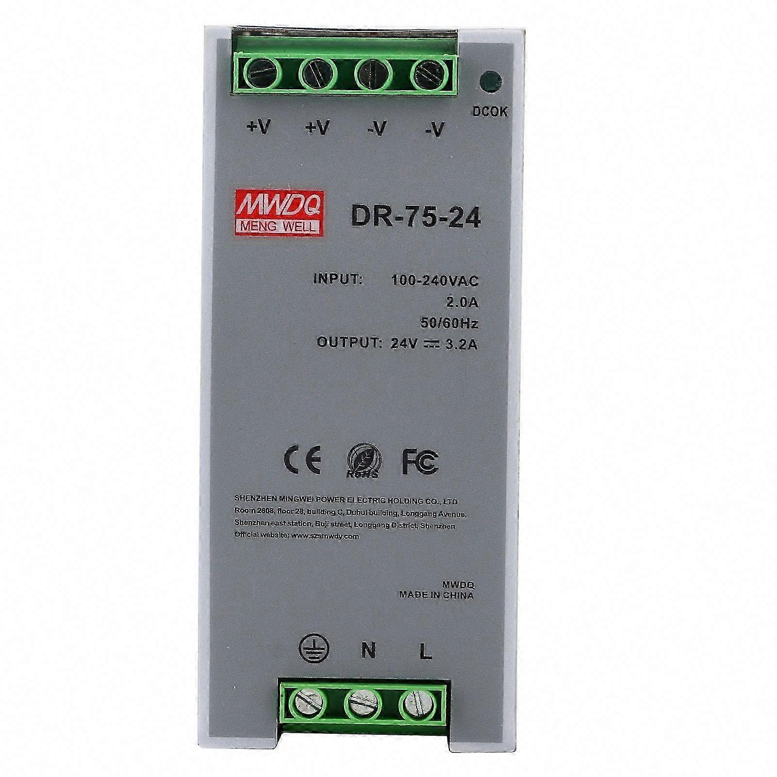 DR-75-24 75W Single Output 24V Din Rail Power Supply AC/DC Switching Power Supply