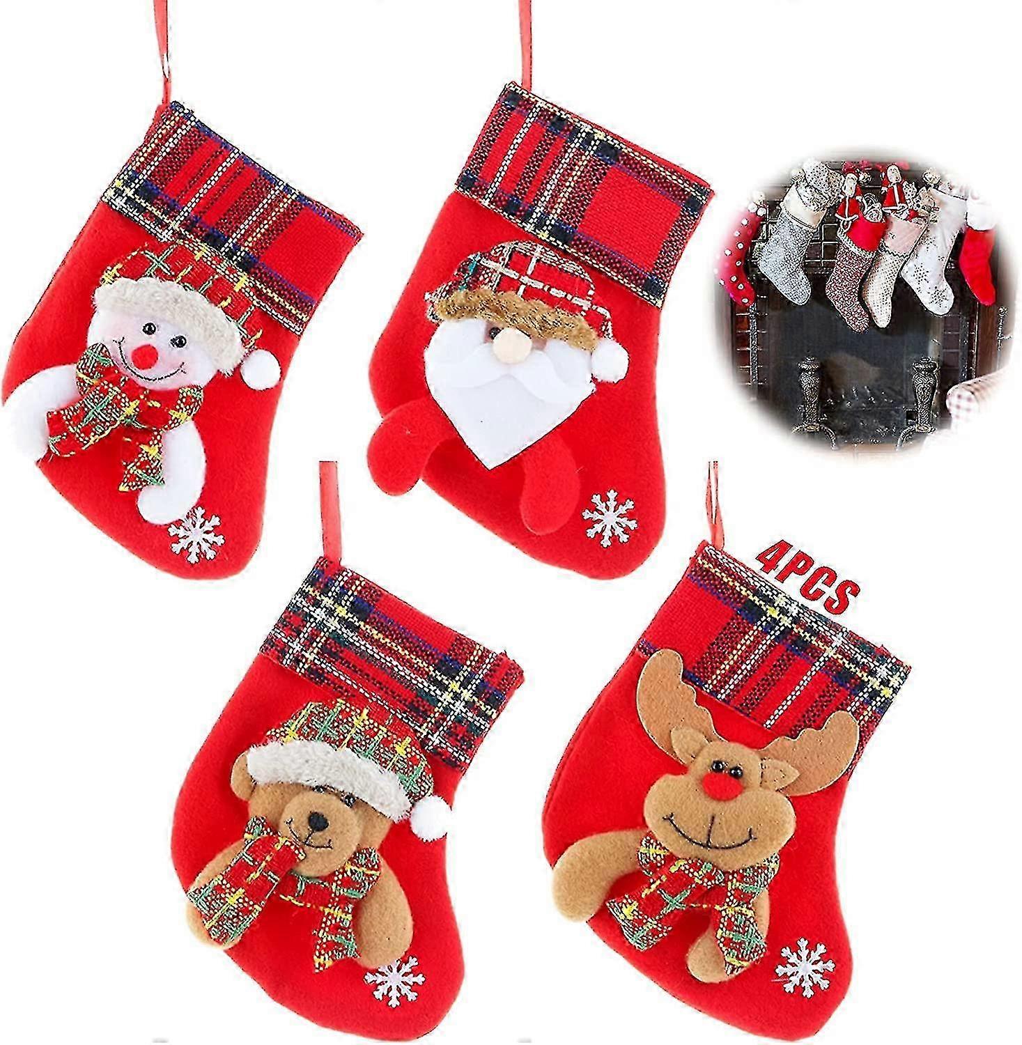 Decoration stockings for seasonal festivities with loop for easy hanging