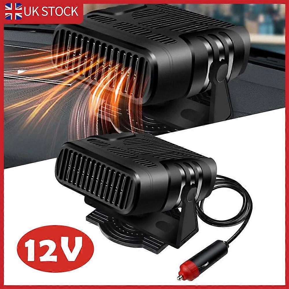 Φορητός ηλεκτρικός θερμαντήρας αυτοκινήτου 200W με ανεμιστήρα θέρμανσης, αποθαμβωτικό, αποψύκτης, αποθαμβωτικό 12V UK NO.6224