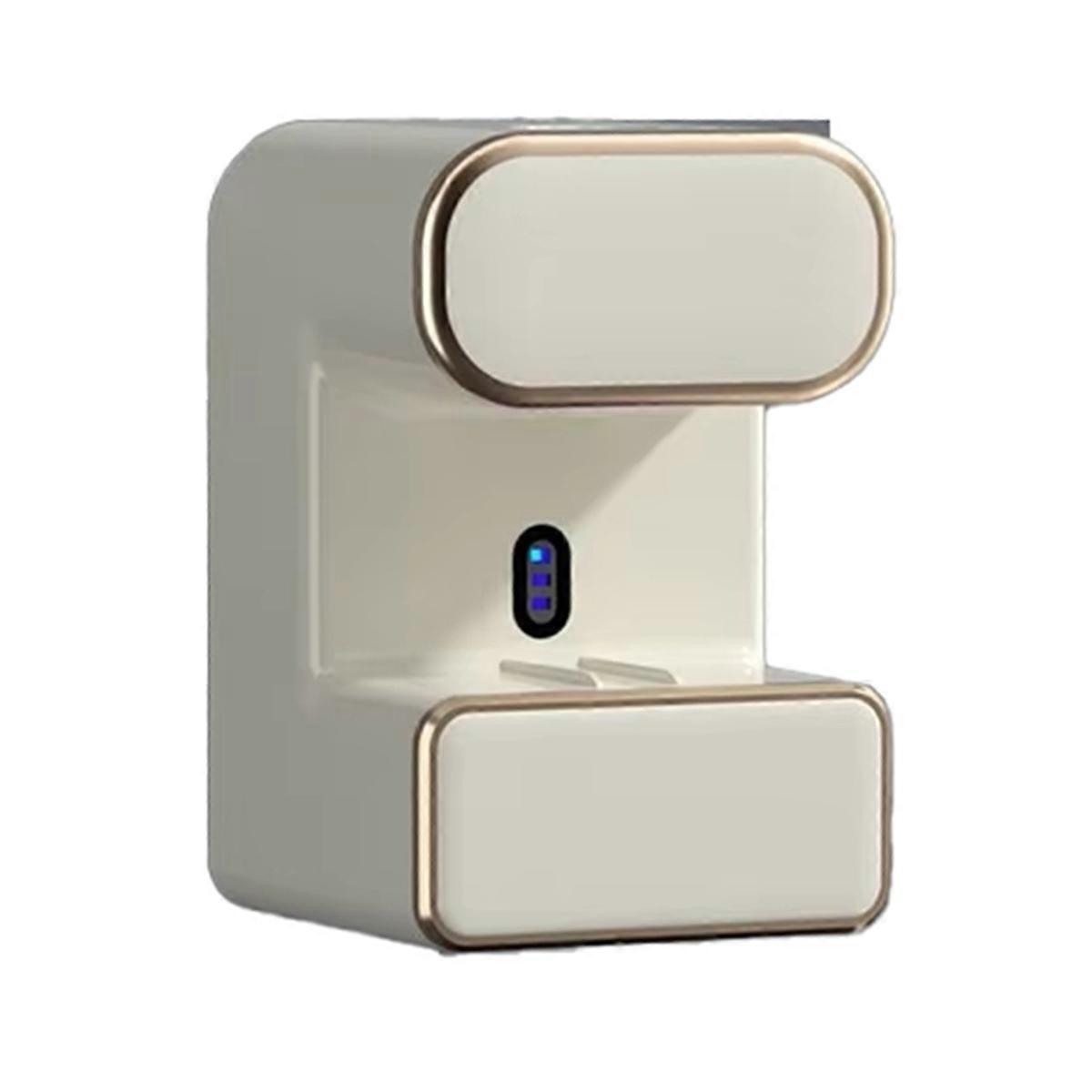 Wall-Mounted Electric Toothpaste Squeezer with UV ,Punch-Free Toothbrush Holder&Disinfection Storage Rack A