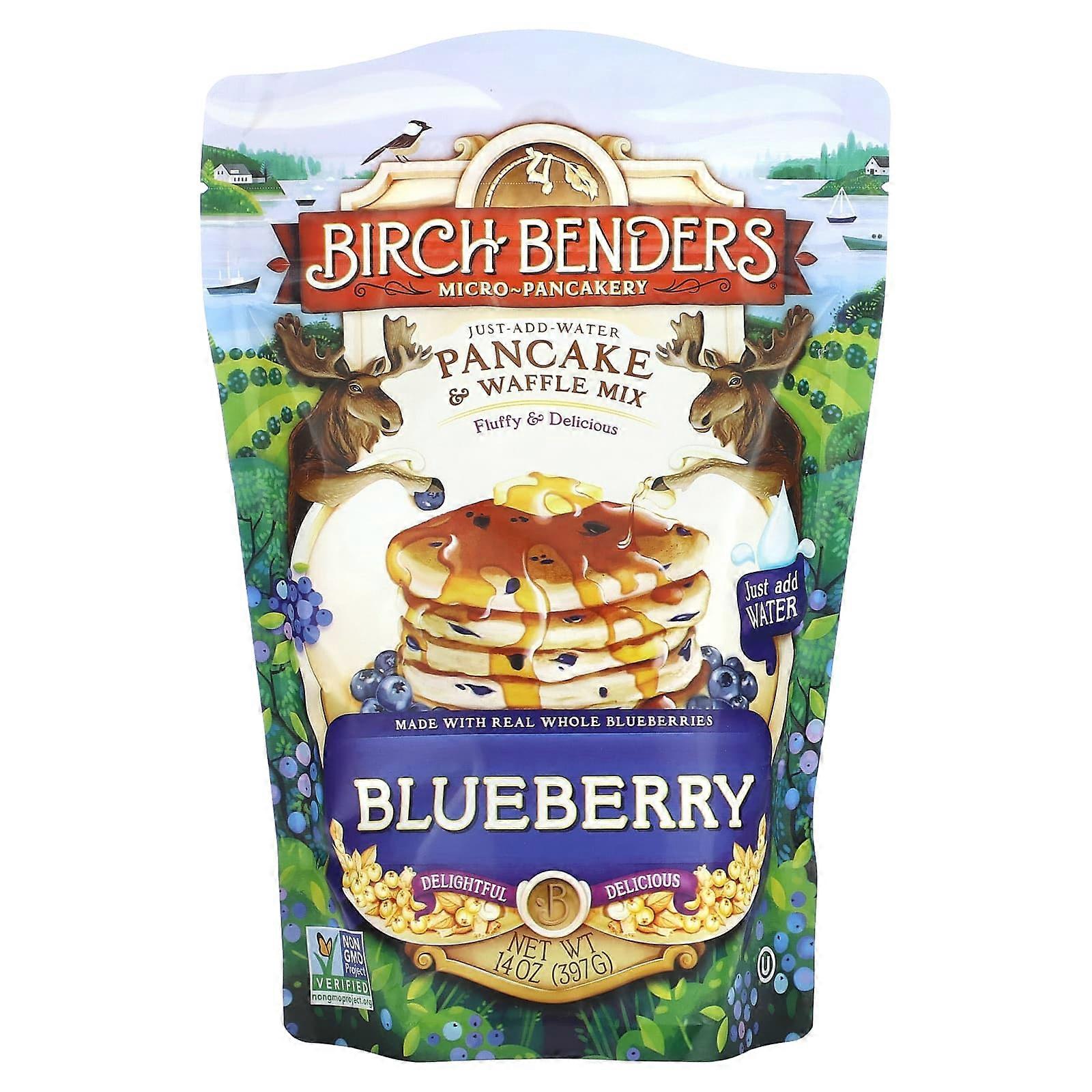 Pancake & Waffle Mix, Blueberry, 14 oz (397 g)