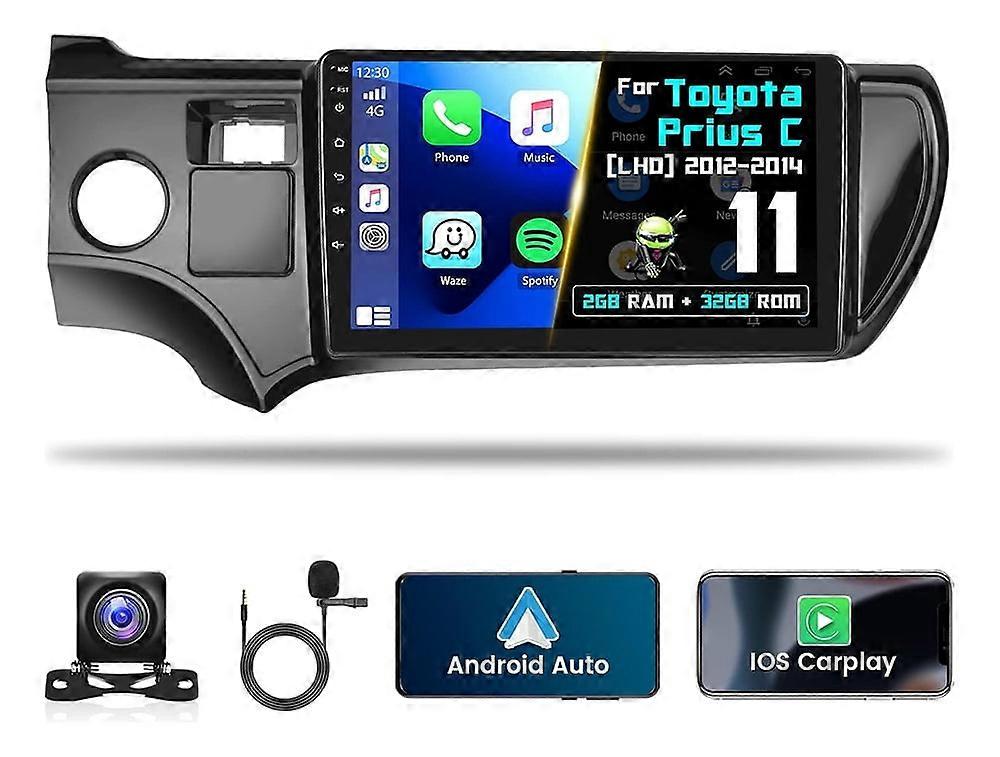 Stereo Radio for Toyota Prius C 2012-2014 Android Carplay GPS 2G+32G