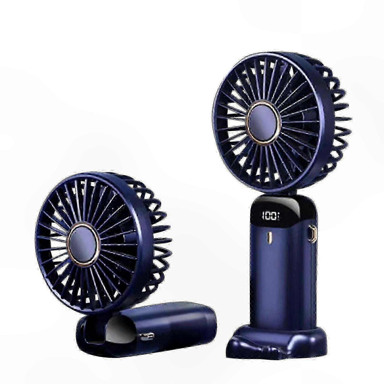 Mini Portable Rechargeable Handheld Fan with 5 Speeds for Travel and Personal Use