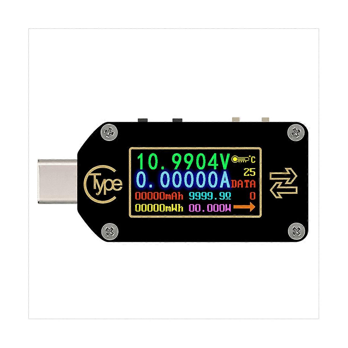 Rd Tc66 Type-C Pd Trigger USB Voltmeter Ammeter Voltage 2 Way Current Meter Multimeter Pd Charger Battery USB Tester1
