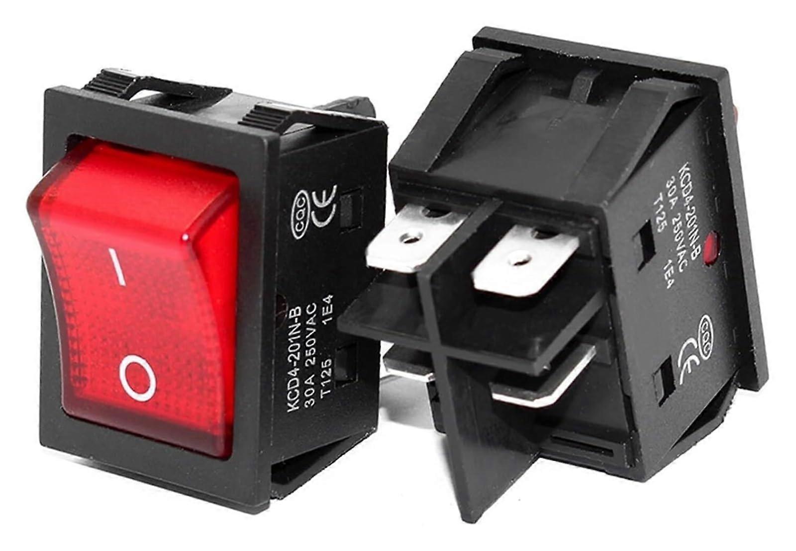 Transfer Switch Rocker Switch OnOff T85 4Pin With Light 30A/250V 16A/250V 3380V(220V)