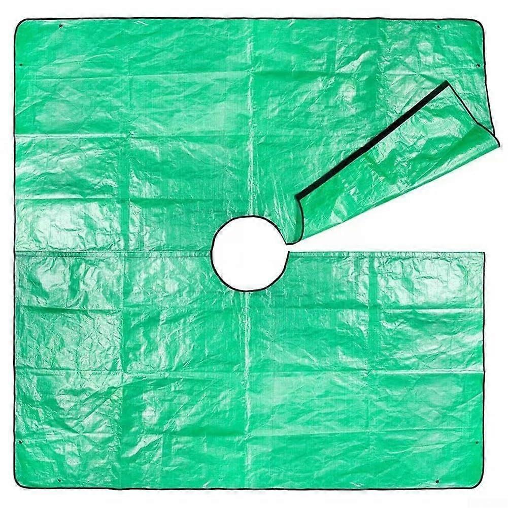 Waterproof Leaf Collection Blanket For Garden Use With Corner Snaps, Polyethylene Fabric, 3m X 3m, 40cm