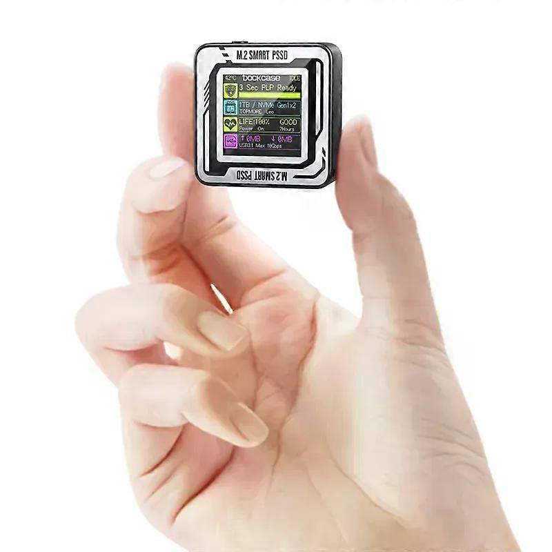LA-2230 M2 Nvme SSD Enclosure With LCD Display Screen USB Type-C 32 Gen2 10Gbps