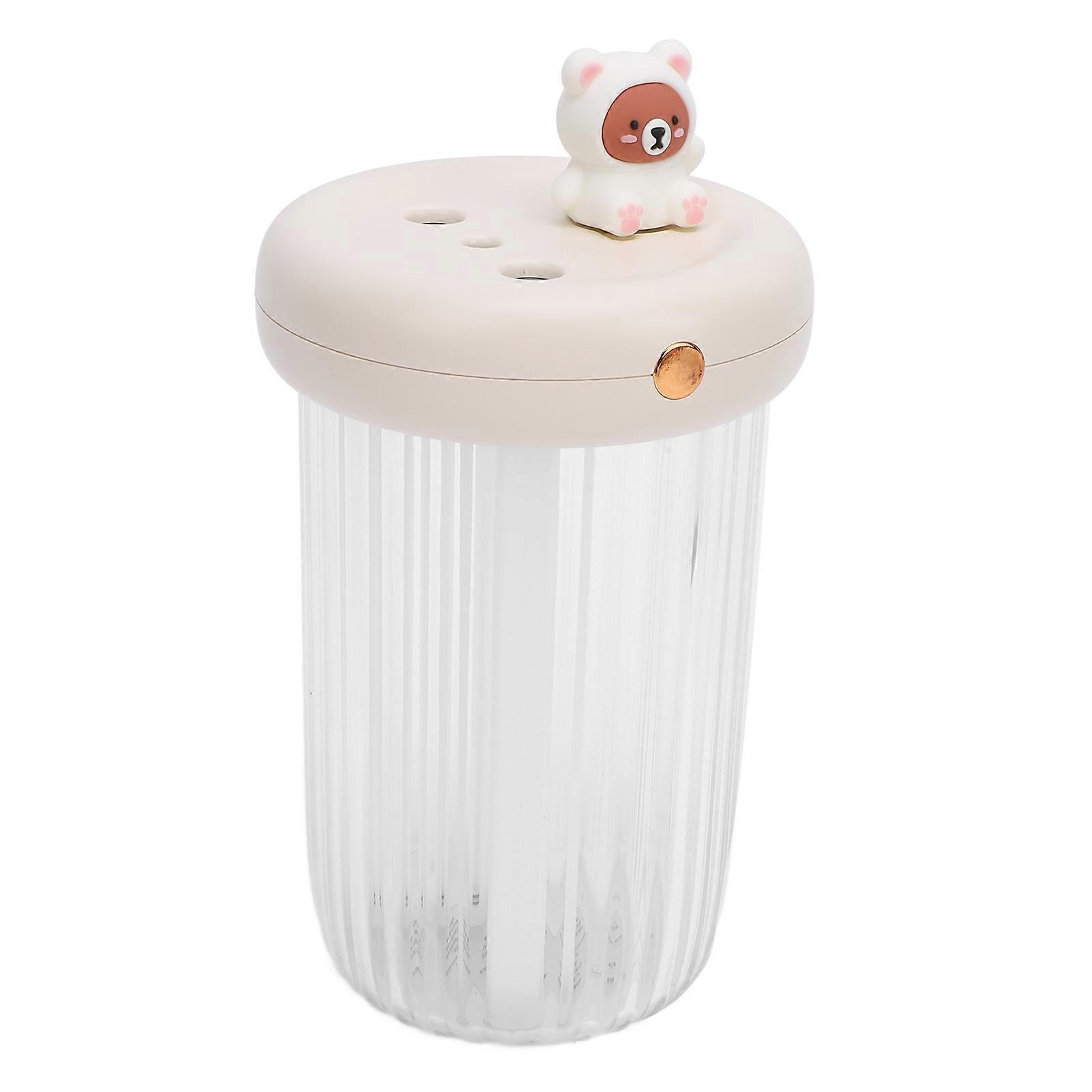 Mini Humidifier USB Desktop Humidifier Double Spray 240ml Tank Capacity Portable Small Humidifier for Car Home White 