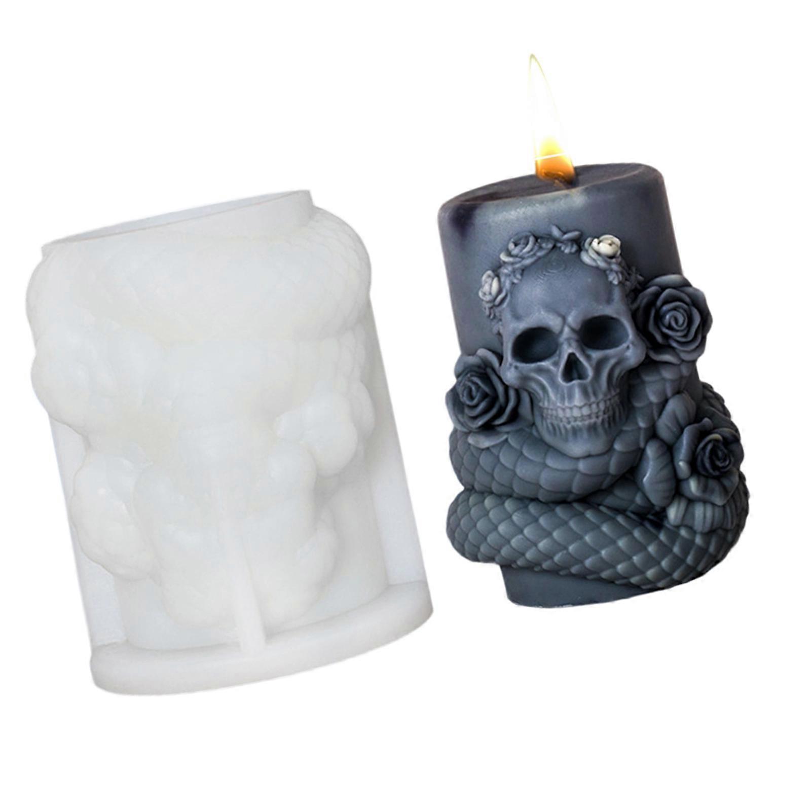 Rotating Snake Candle Molds Epoxy Resin Molds Silicone Molds Castings Molds Cylindrical Snake Plasters Molds Multicolor