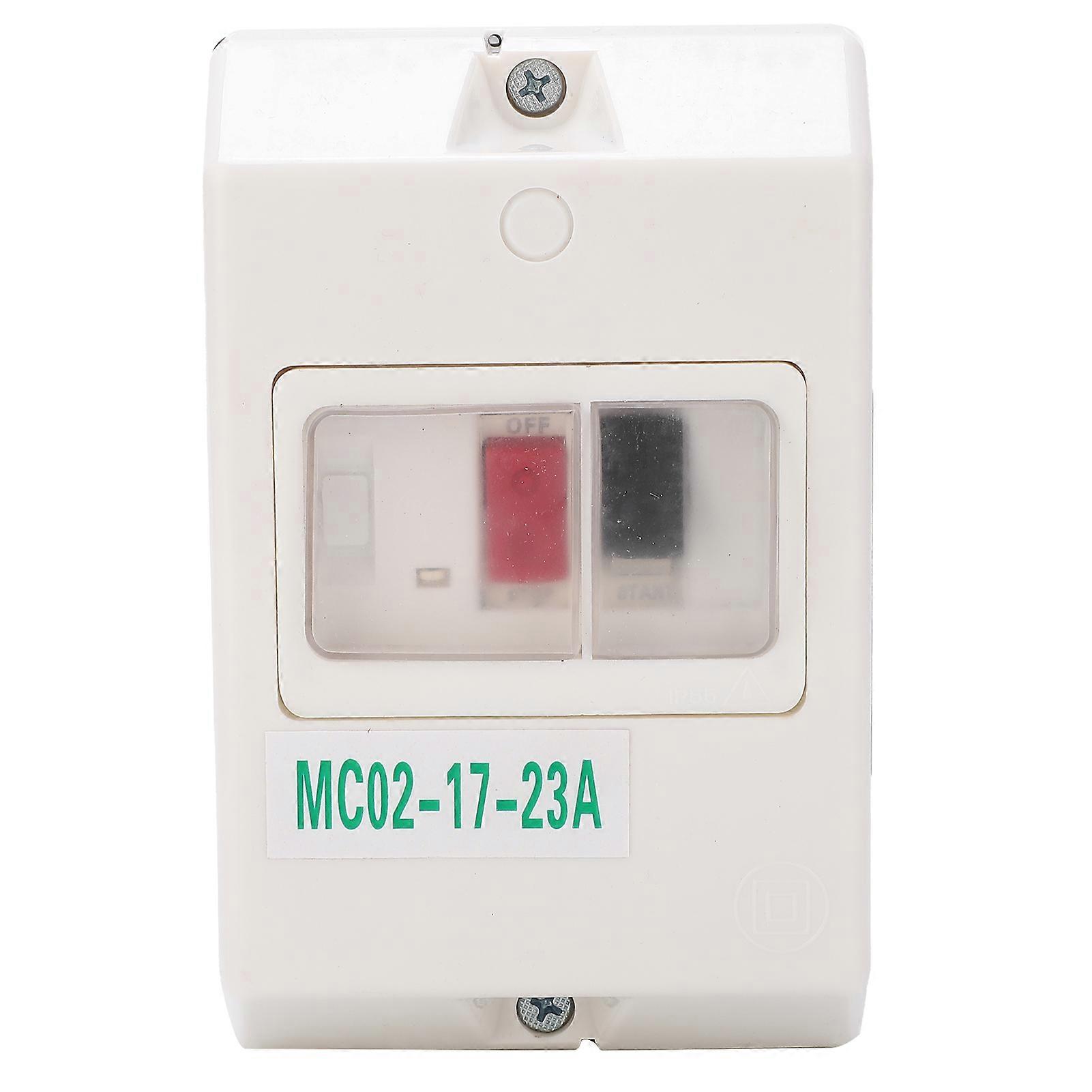 Motor Protection Switch Circuit Breaker MC02‑17‑23A 50/60Hz ABS Waterproof 220/380V