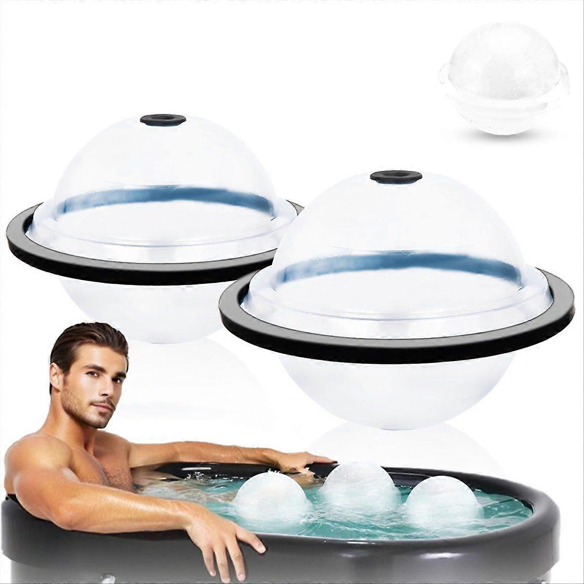 Extra Large Sphere Ice Molds for Ice Baths, IceCube Molds for Cold Plunge, Ice Block Mold Reusable