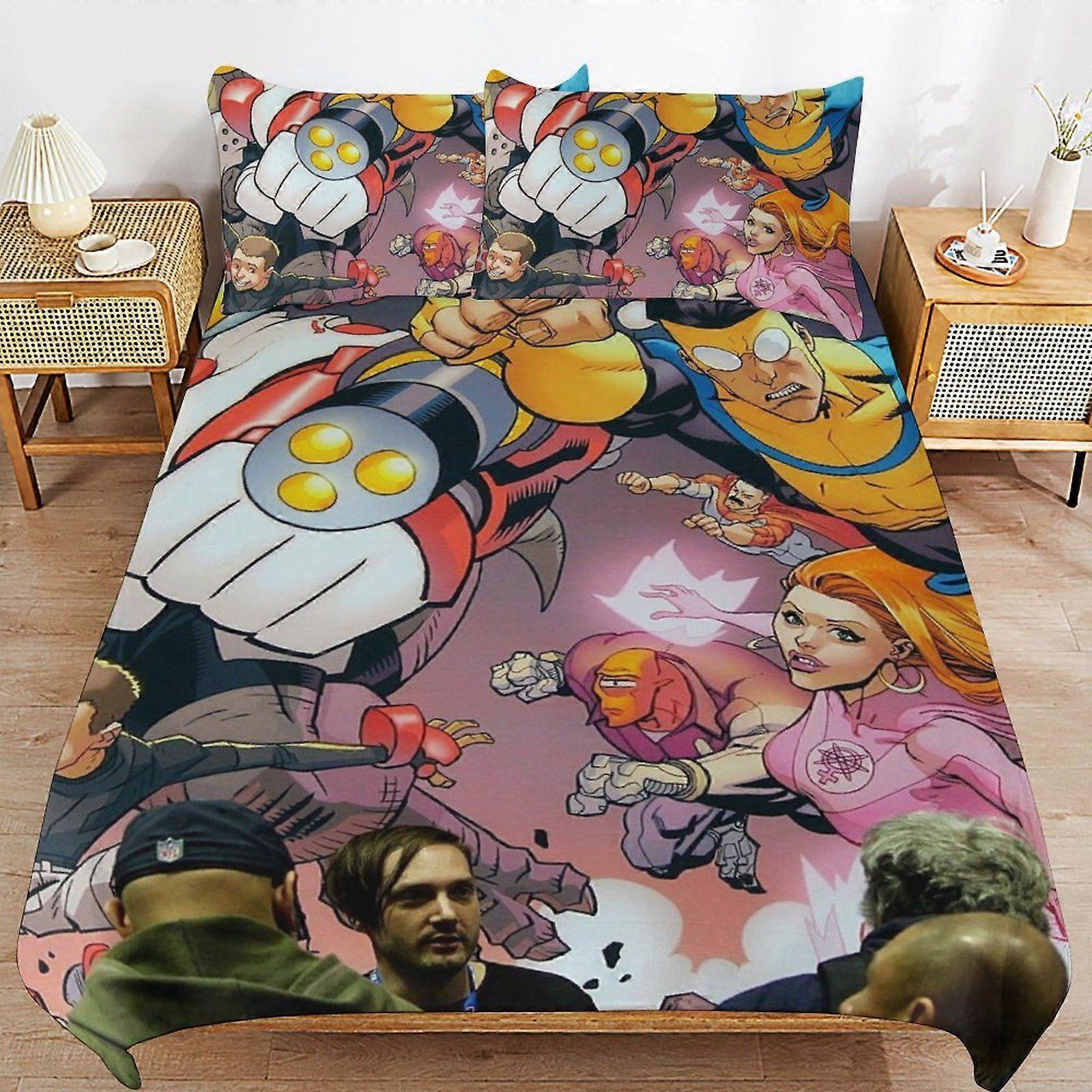 d468 Invincible Durable Weave Texture Light Structure Easy Fit Sleep Time Duvet Cover Sets for Homes b468