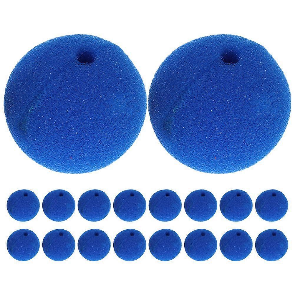 ハロウィーンカーニバルパーティーコスプレデコレーションサーカスアクセサリー大人と子供のための30pcsブルーピエロノーズスポンジフォーム50mm