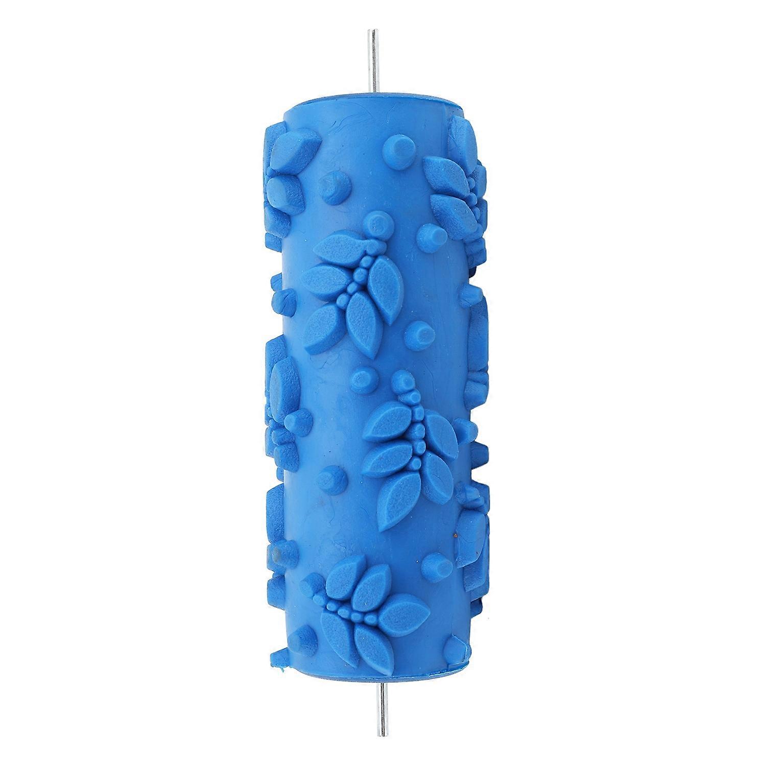 Pattern Paint Roller 5 Inch Rubber Reusable Versatile Decorative Art Texture Roller for Wall Door Ca