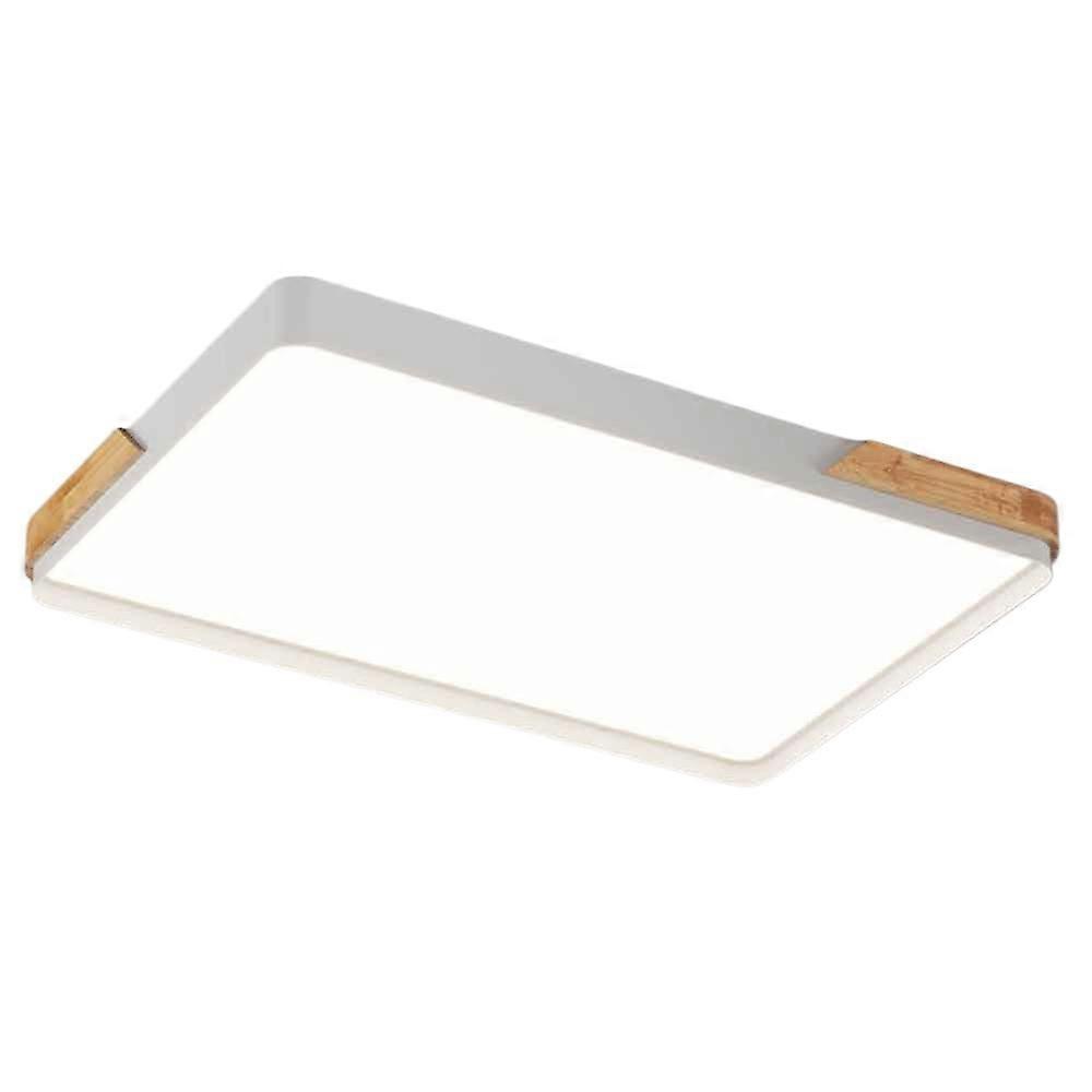 Nordic Modern LED Ceiling Lamp White Metal Rectangular Creative Panel 3000K-6500K Indoor Ceiling Lighting Fixture