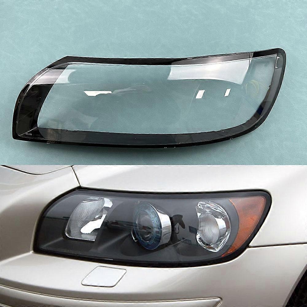 For Volvo S40 2004 2005 2006 Transparent Headlight Cover Lampshade Headlamp Lamp Shell Plexiglass Replace Original Lens