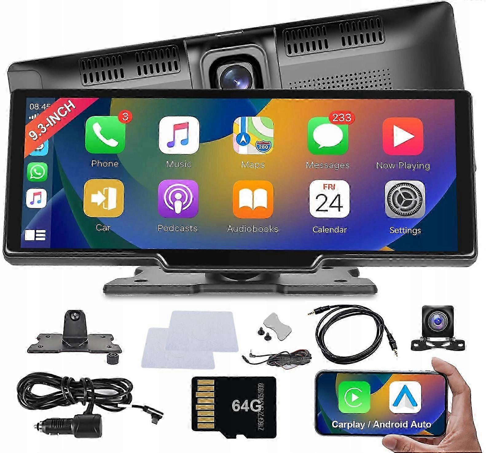 Display-Kamera für Auta Carplay Android Auto 10