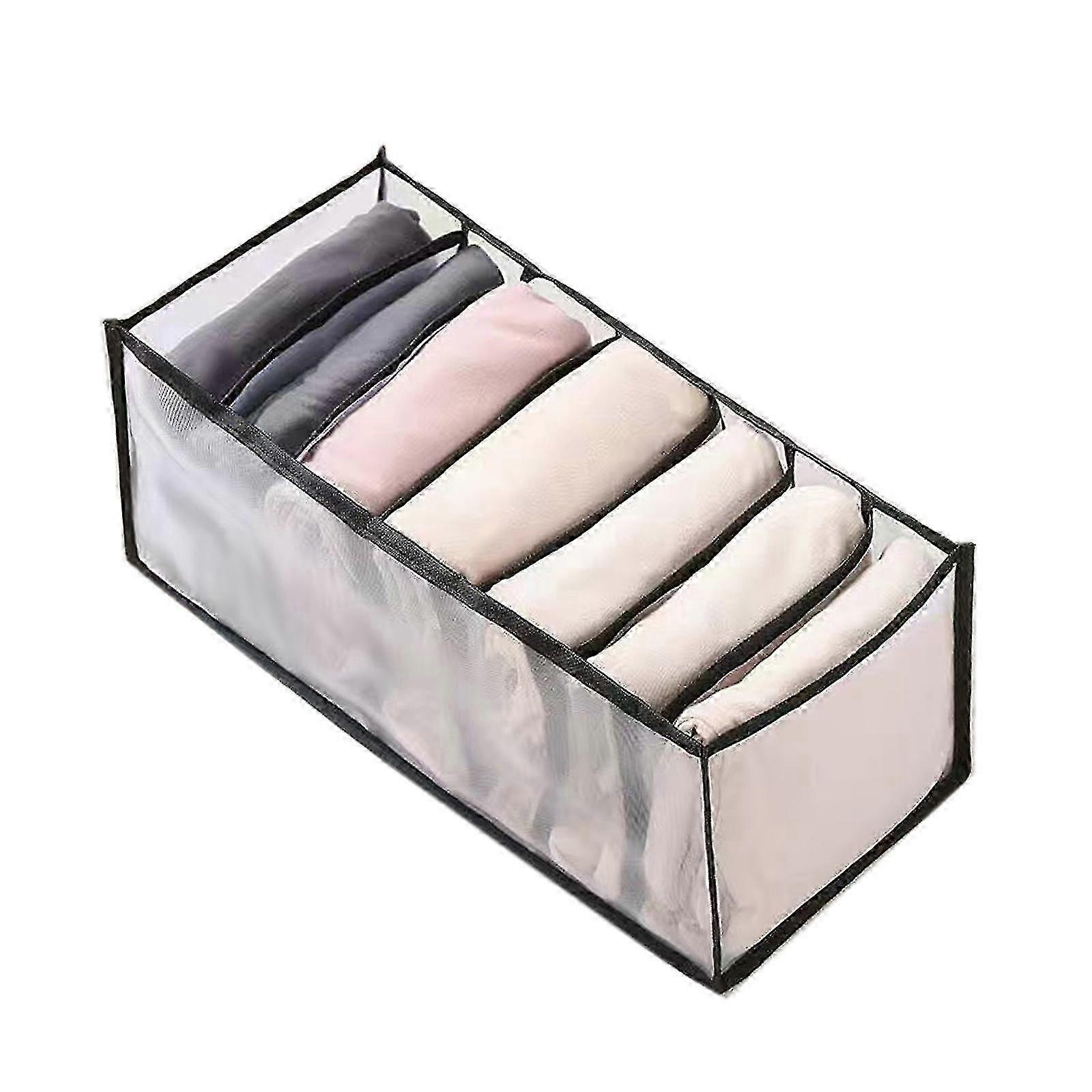 Storage Bag Clothes Jeans Pants Drawer Organizer Wardrobe Boxes Foldable Closet Drawer Organizer Clothes Drawer Mesh Separation Box