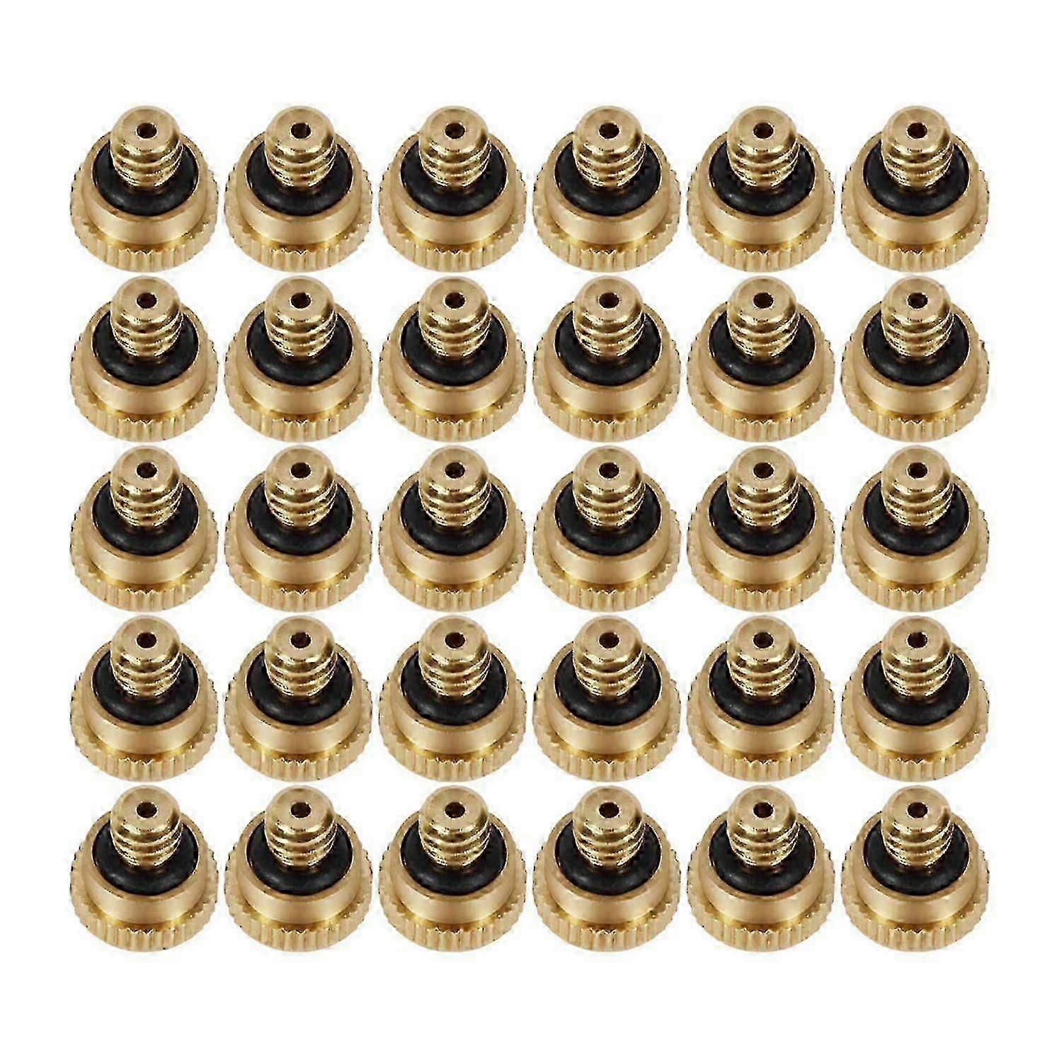 30 Pack Misting Nozzles 0.4mm Replacement Heads, Low Pressure Atomizing Misting Sprayer for Patio L