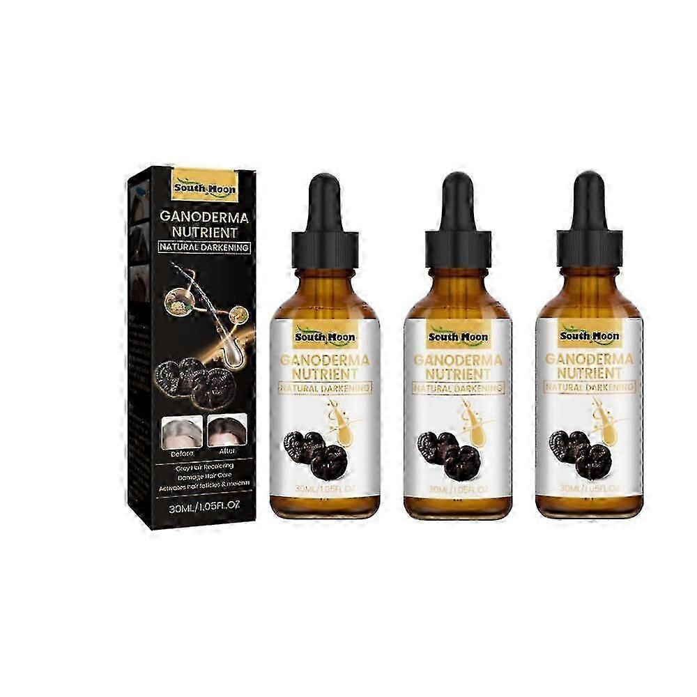 Anti-greying Serum,ganoderma Nutrient Darkening Serum,natural Grey Reverse Essence,restore Color, Grey Coverage Serum