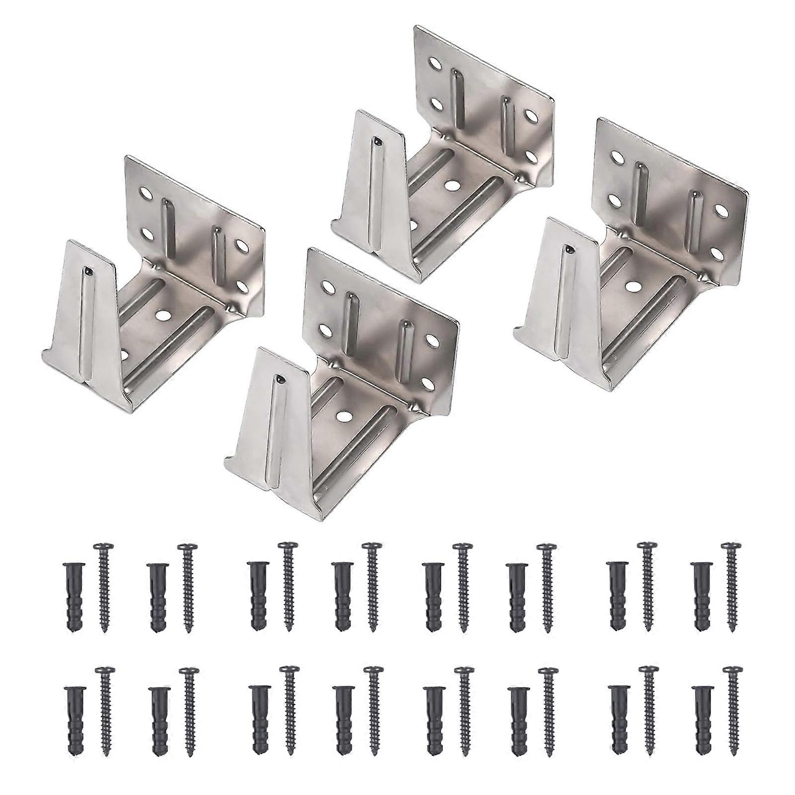 4 Pack Horizontal Blinds Brackets for Headrail Universals Ceiling Inside Outside Mount Includes Mounting Screws Multicolor