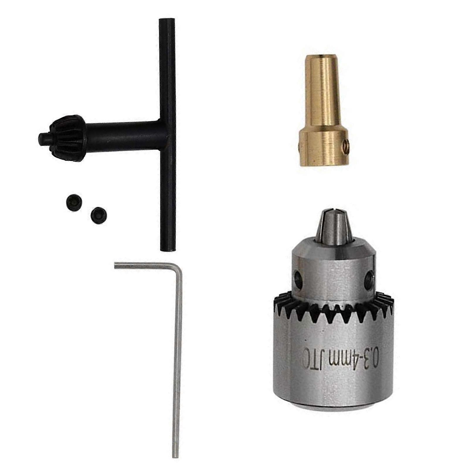 Miniature Wrench Claw Drill Chuck Taper Set Micro Motor Clamp Small Electric Bit Collection for Lathe Electric Drill Multicolor