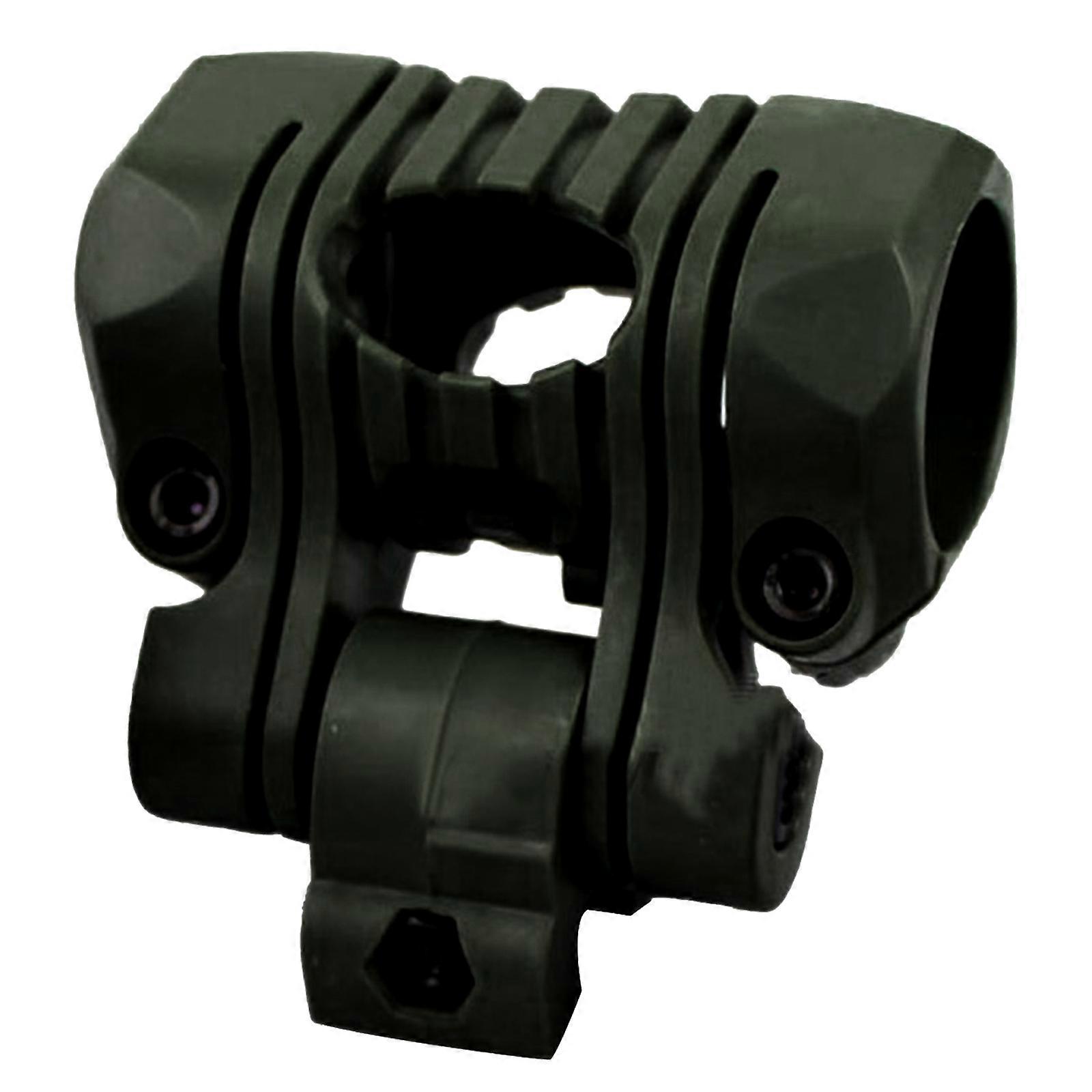 Flashlight Clamp Clip Fast Helmet Torch Case Quick Release Flashlight Lightweight Flashlight Portable Torch Holsters  Green