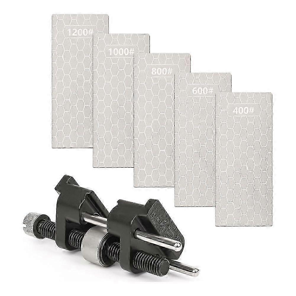 Chisel Sharpening Kit - Honing Guide & 5 Diamond Sharpening Stones hwy