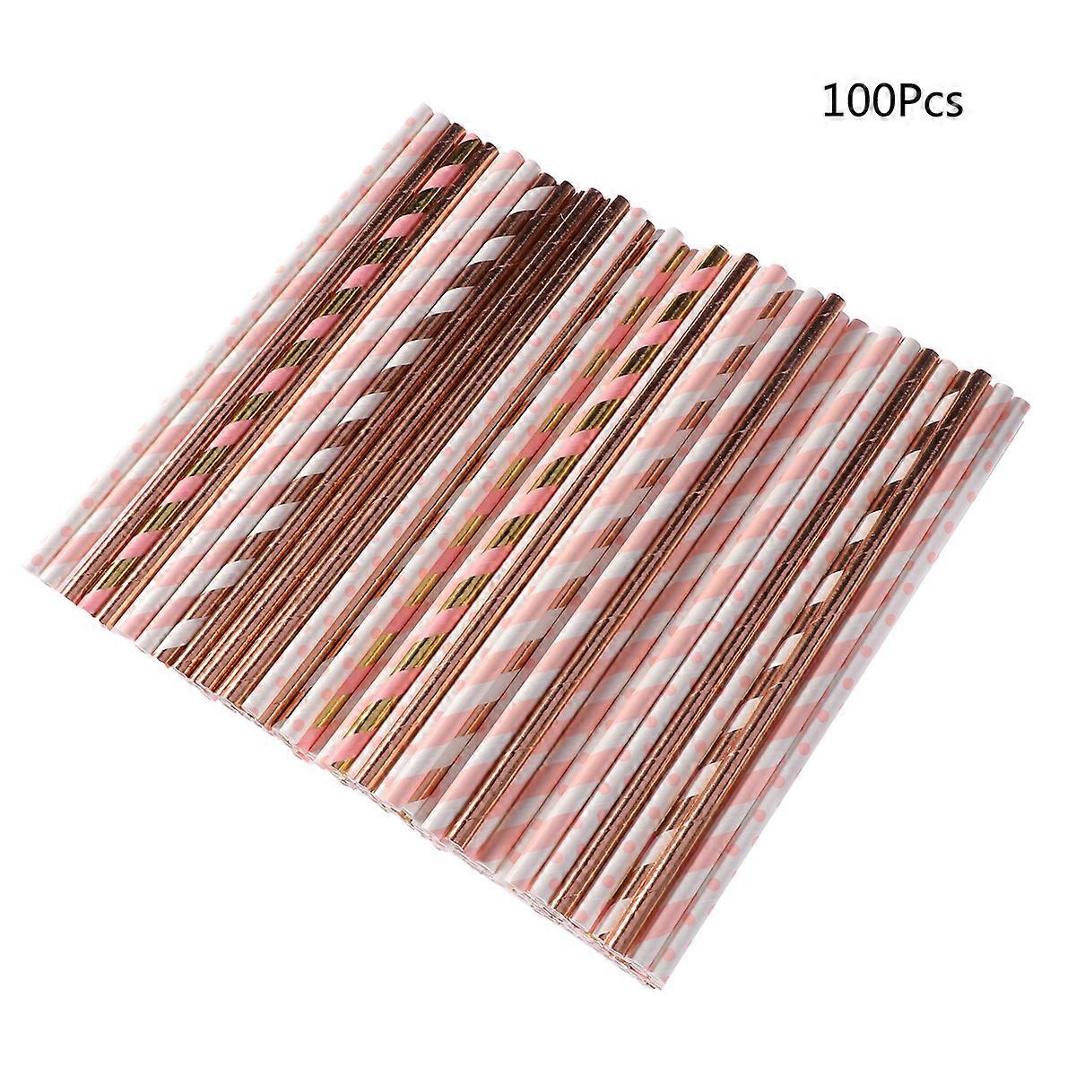 150Pcs Paper Straws Biodegradable Drinking Straws for Party Use