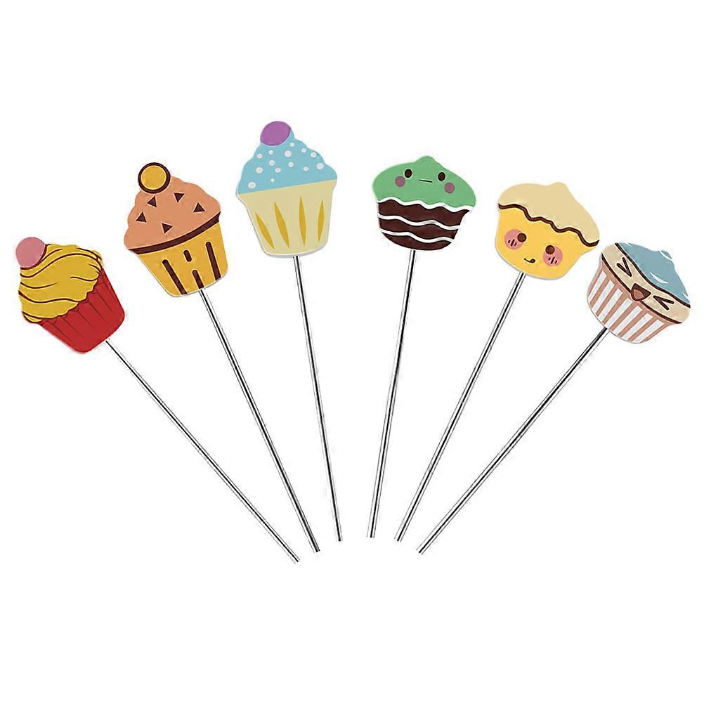 6pcs Stainless Steel Cake Testers Baking Tester Bread Testing Needle Cake Probe Kitchen Baking Tool