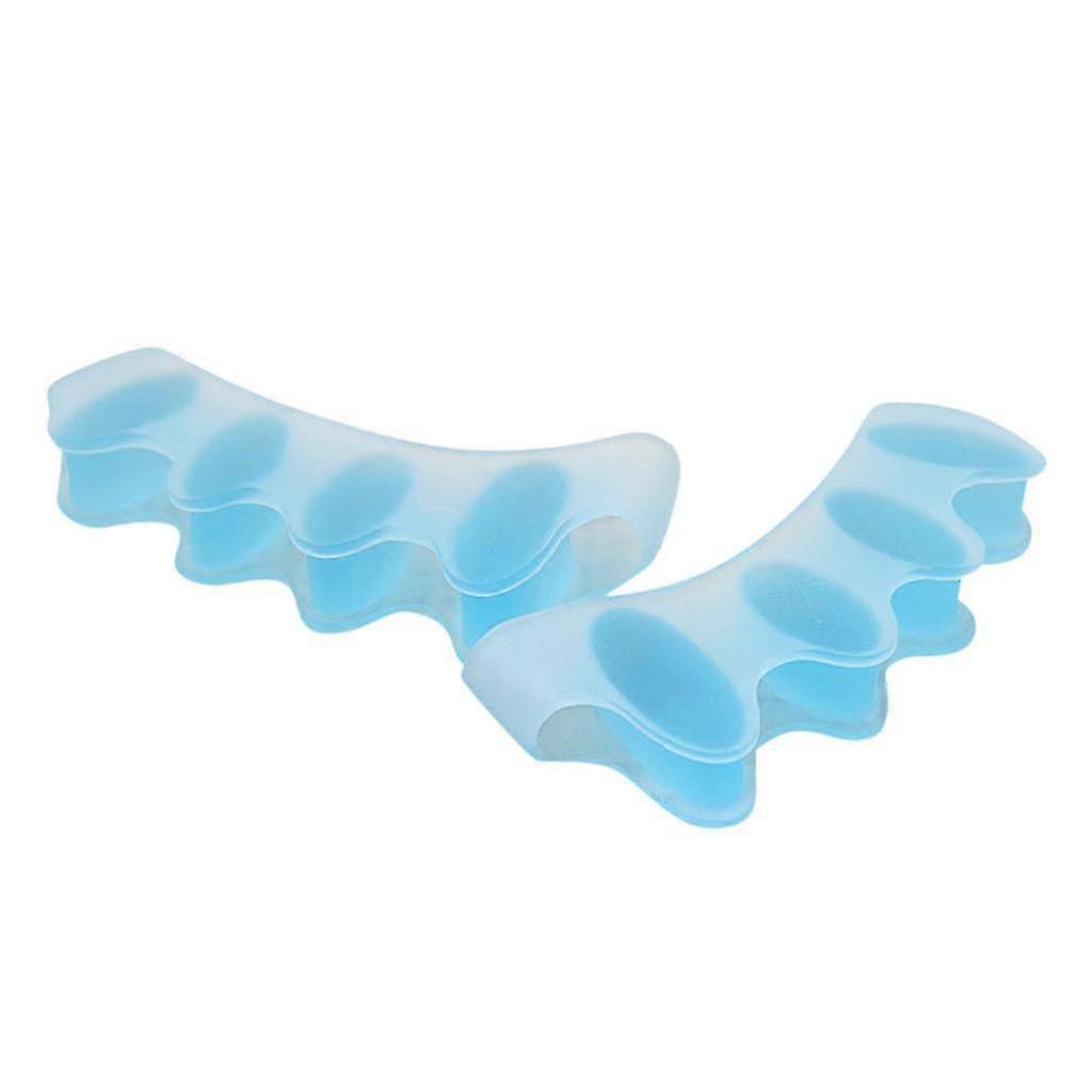 Gel Foot Toe Separator - 1 Pair Silicone Hammer Toe Corrector compatible with Comcompatible witht