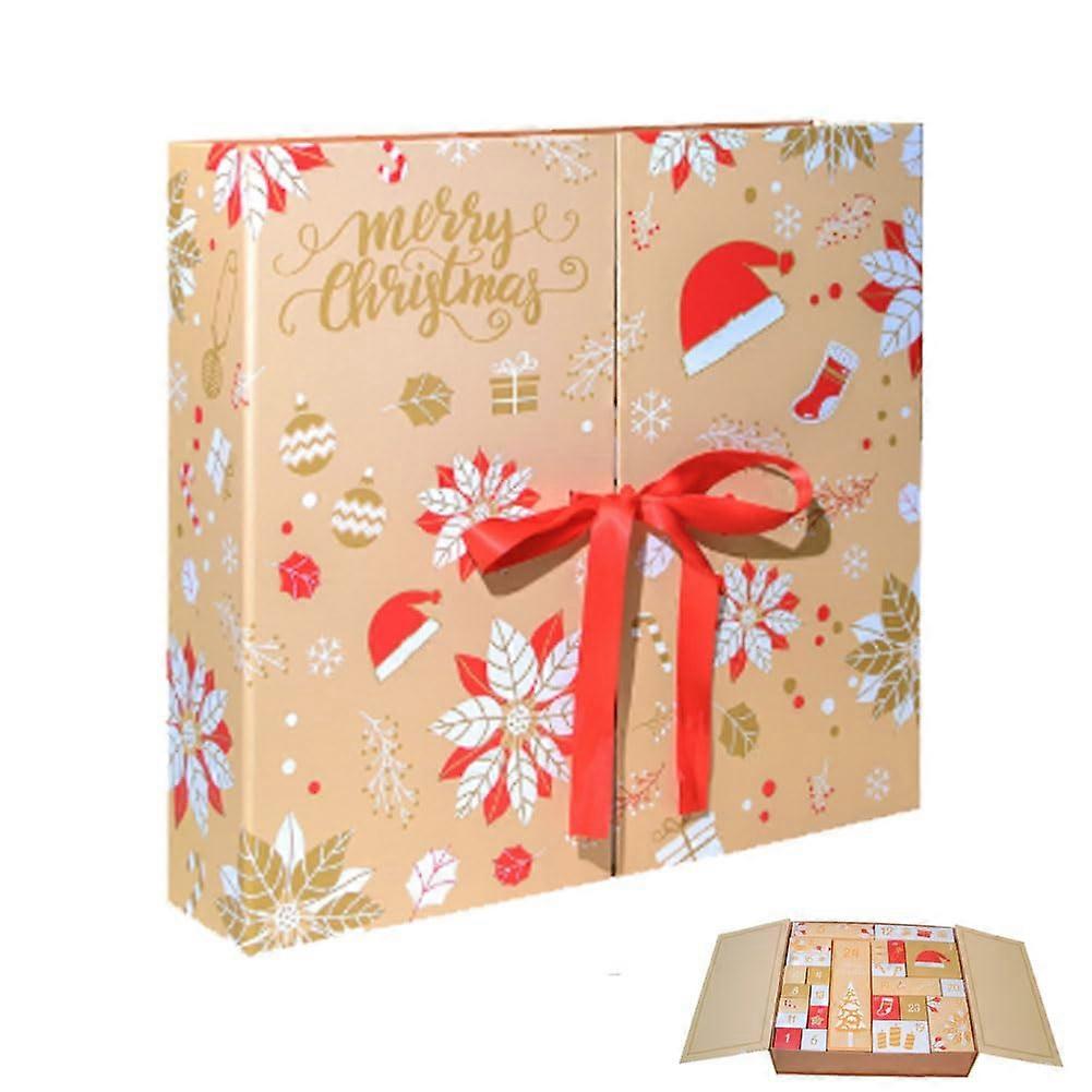 24 Empty Advent Calendar Boxes Set for DIY Christmas Gift Filling and Holiday Countdown