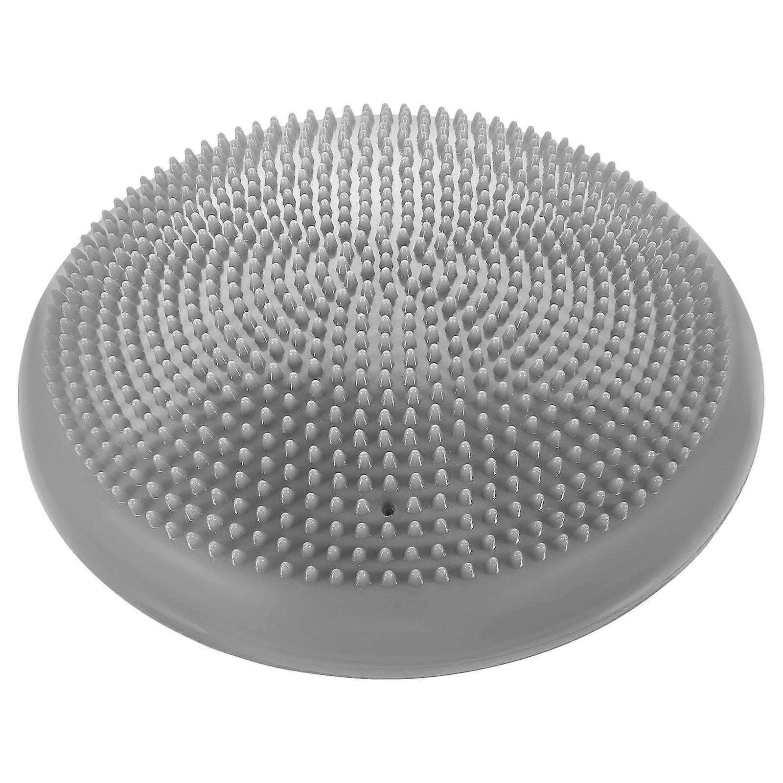 Balance Disc Inflated Core Strength Cushion for Back 1 Piece Grey
