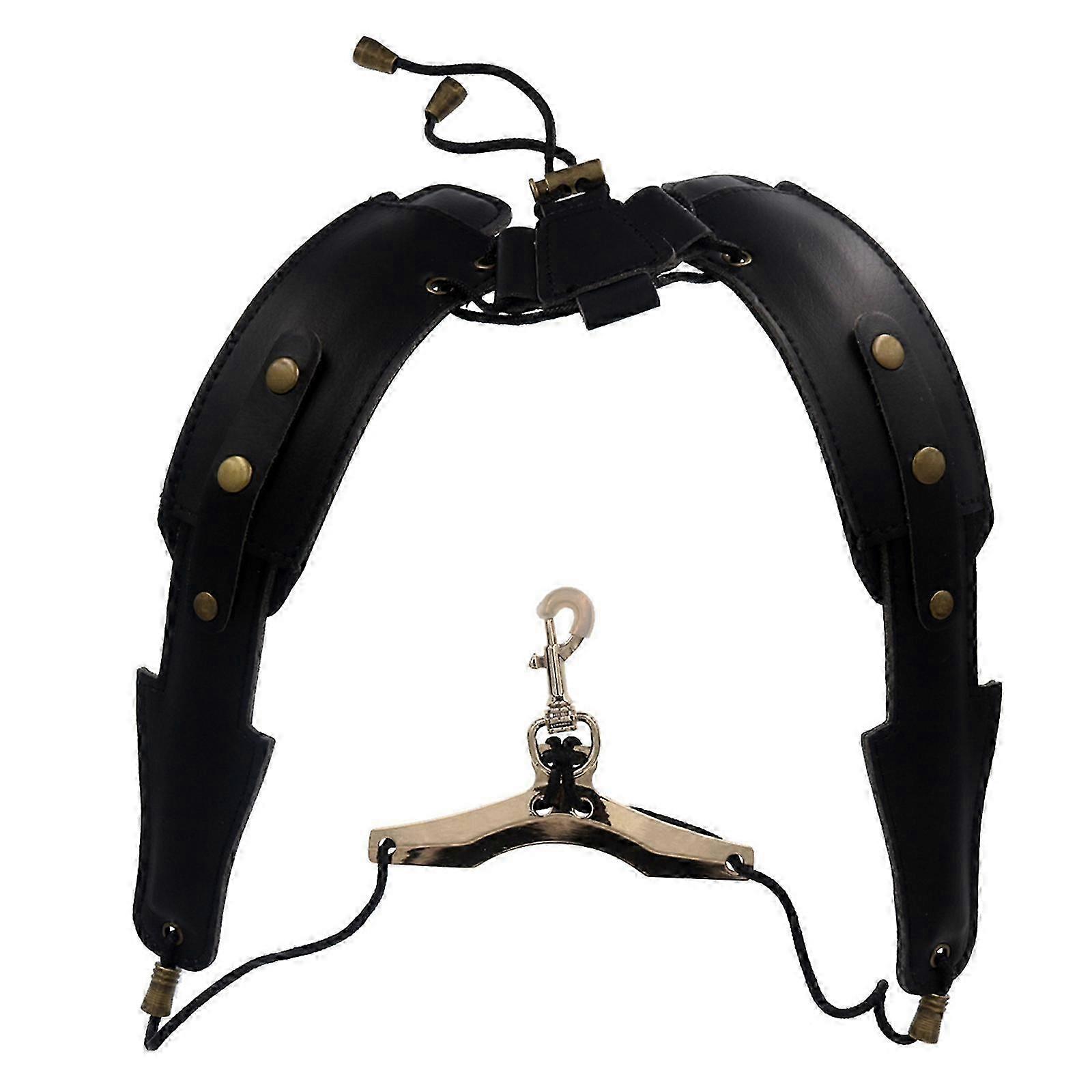 Saxophone Strap, Saxophone Harness Shoulder Strap, Soft Sax Holder with Hook, Adjustable Practical Sax Woodwind Straps