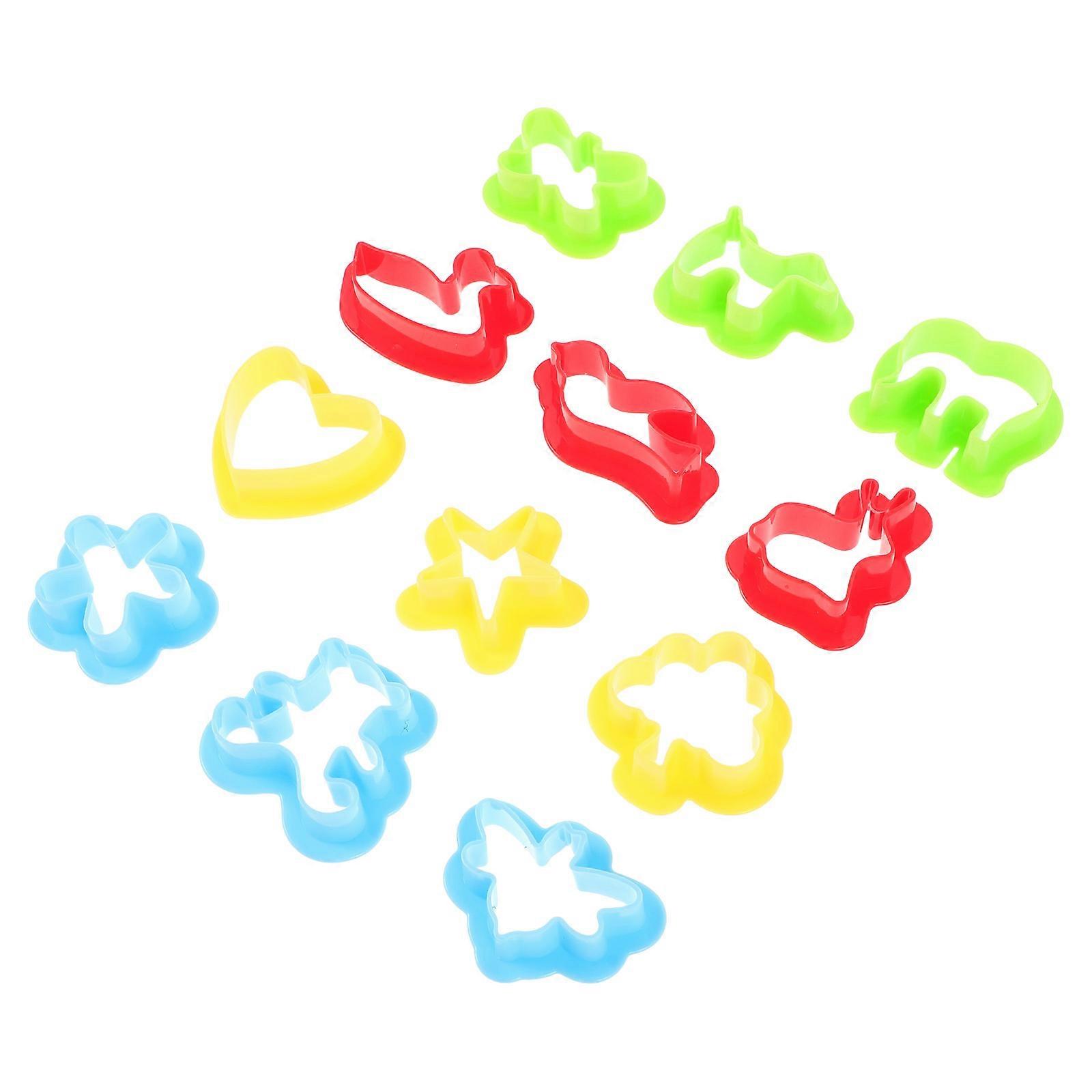 Assorted Color DIY Colored Clay Cutter Set for Kids with 12Pcs