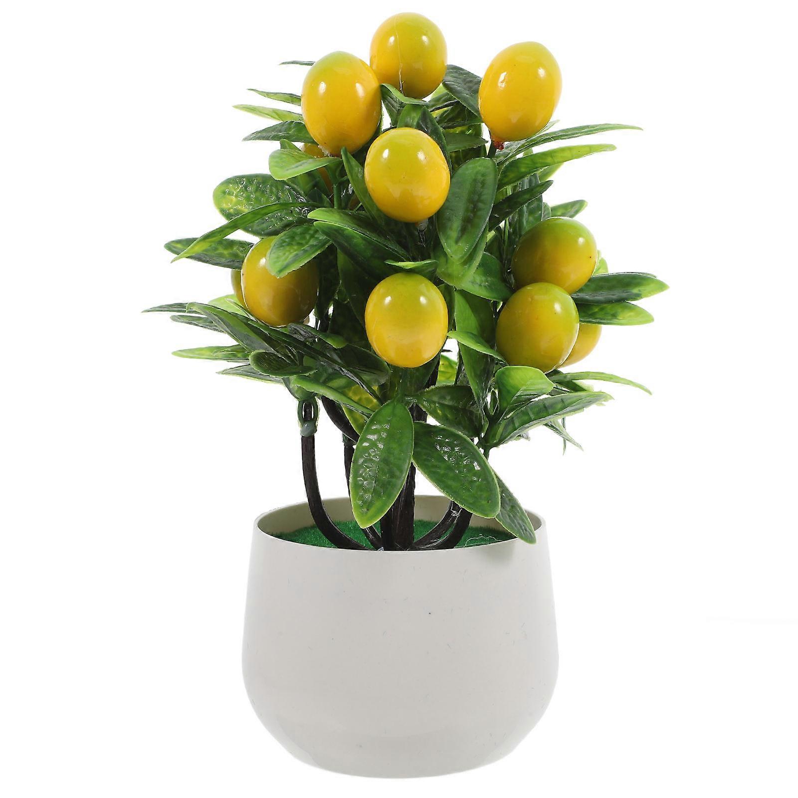 Stone Pomegranate Tree Artificial Bonsai for Decoration