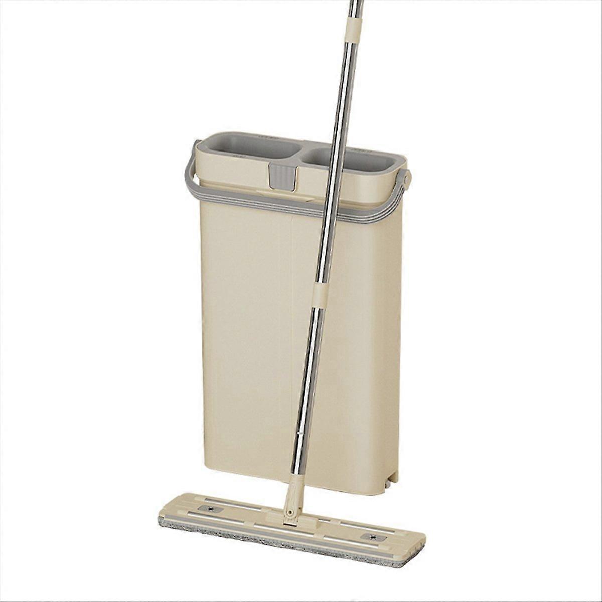 Mop Hand Scratch-off Labor-Saving Mop Wet and Dry Mop Bucket Set,D